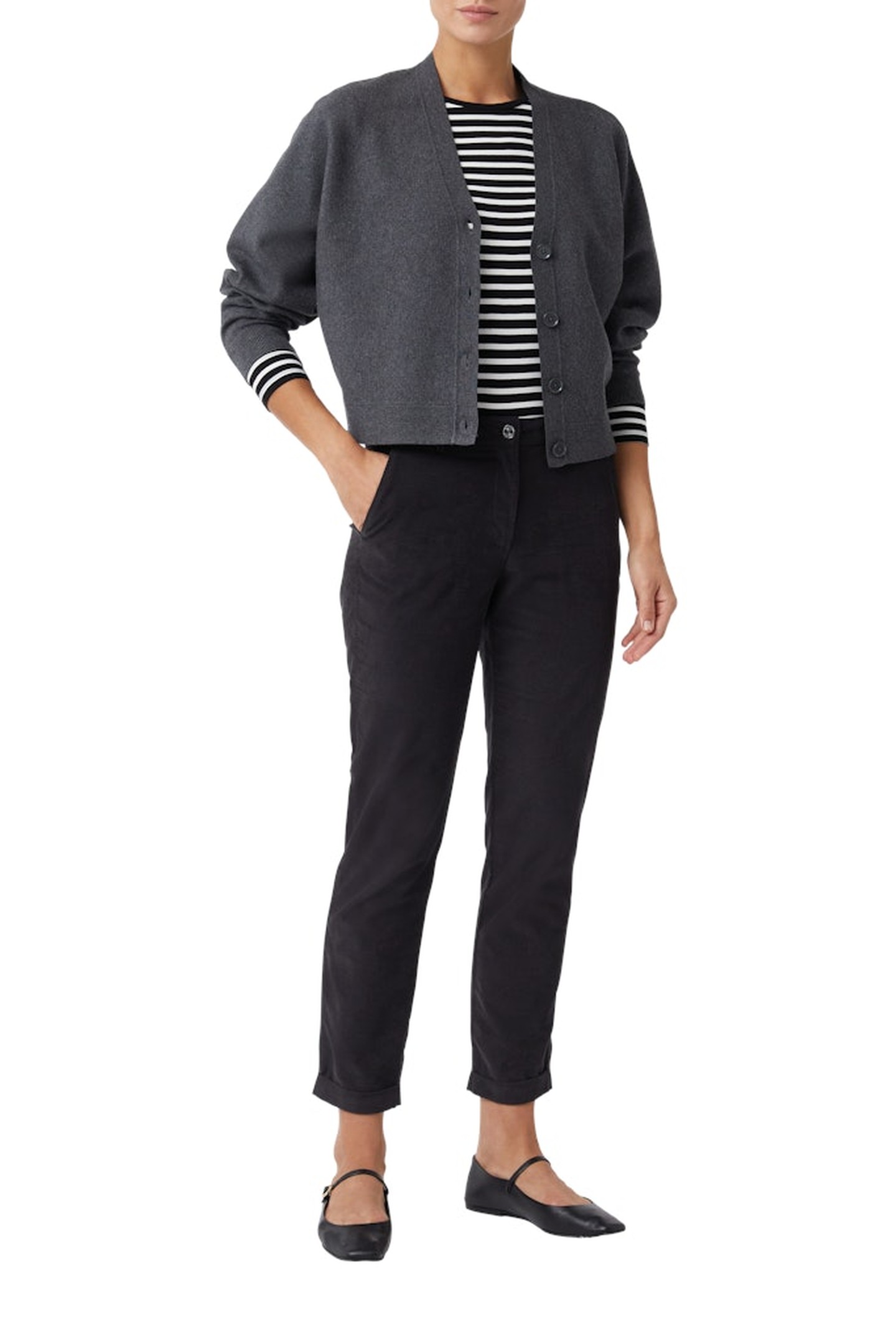 COMMA CARDIGAN GREY 2