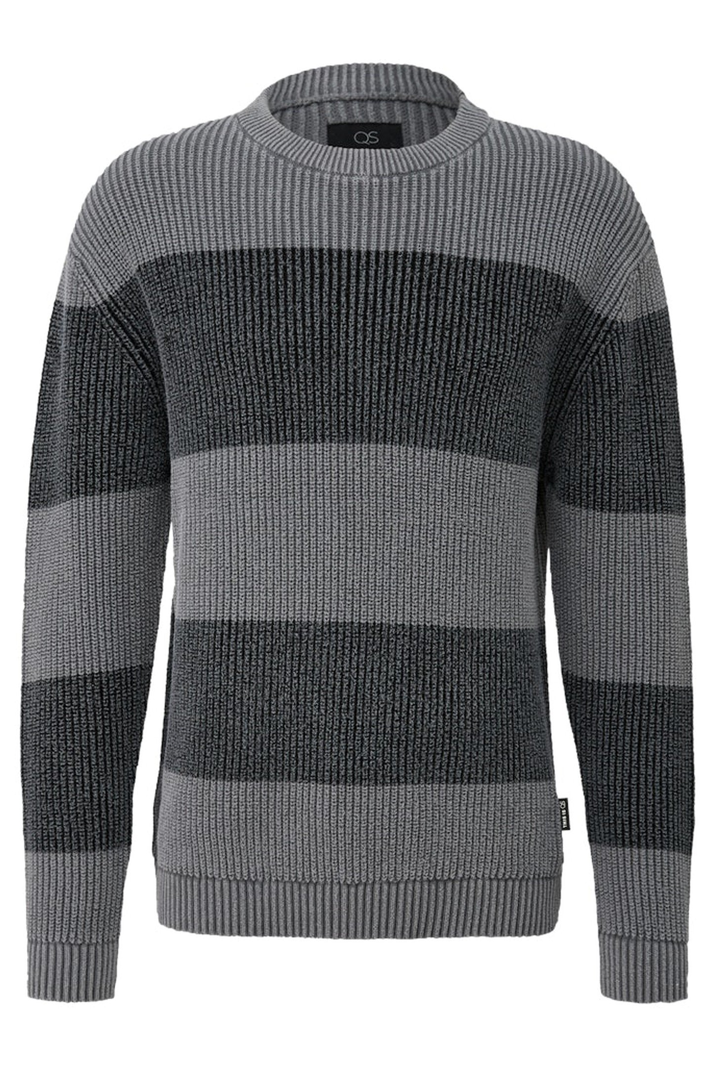 S.OLIVER-QS PULLOVER GREY/BLACK 1