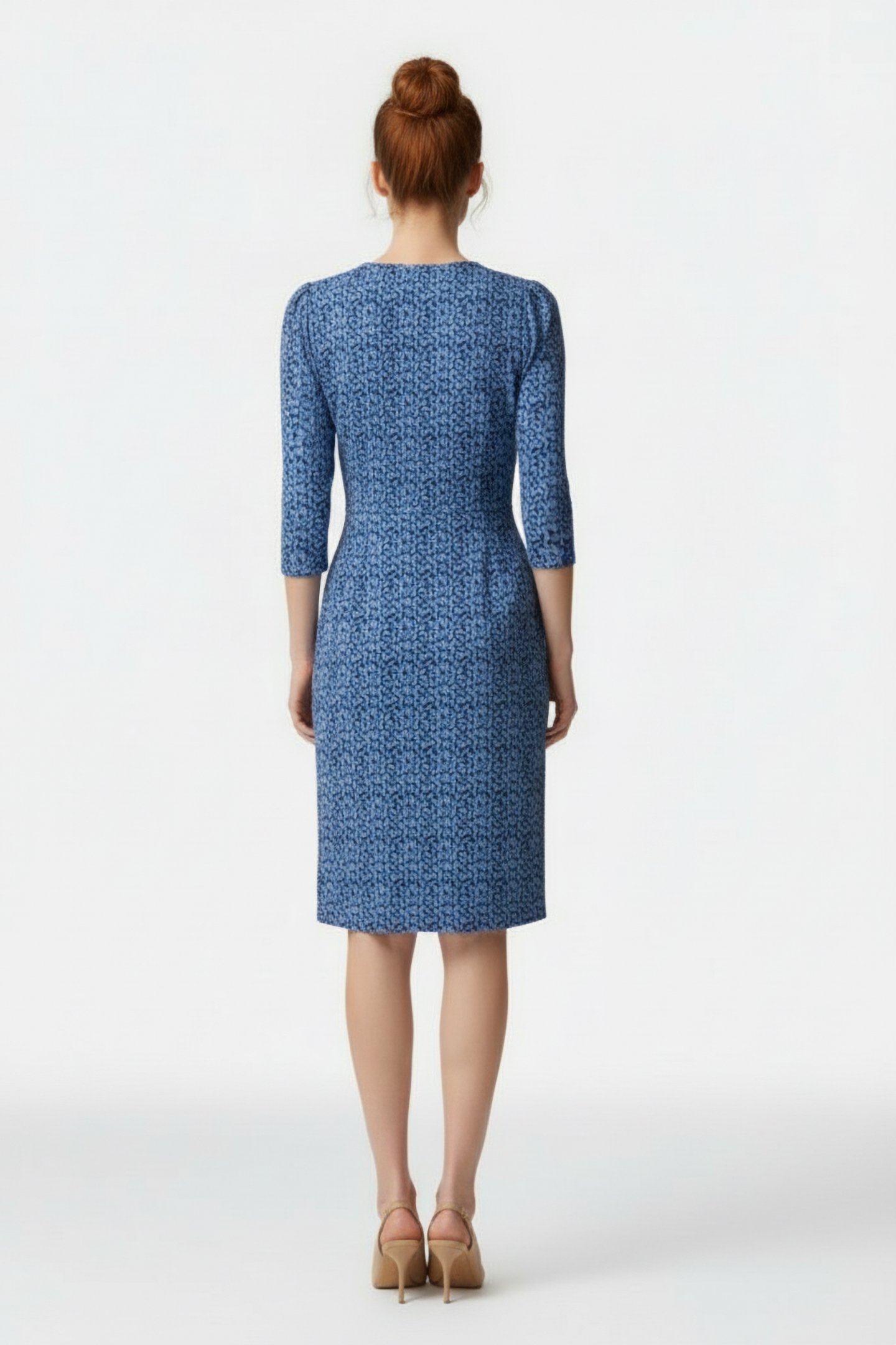 TALLIE JERSEY DRESS BLUE PRINT 2