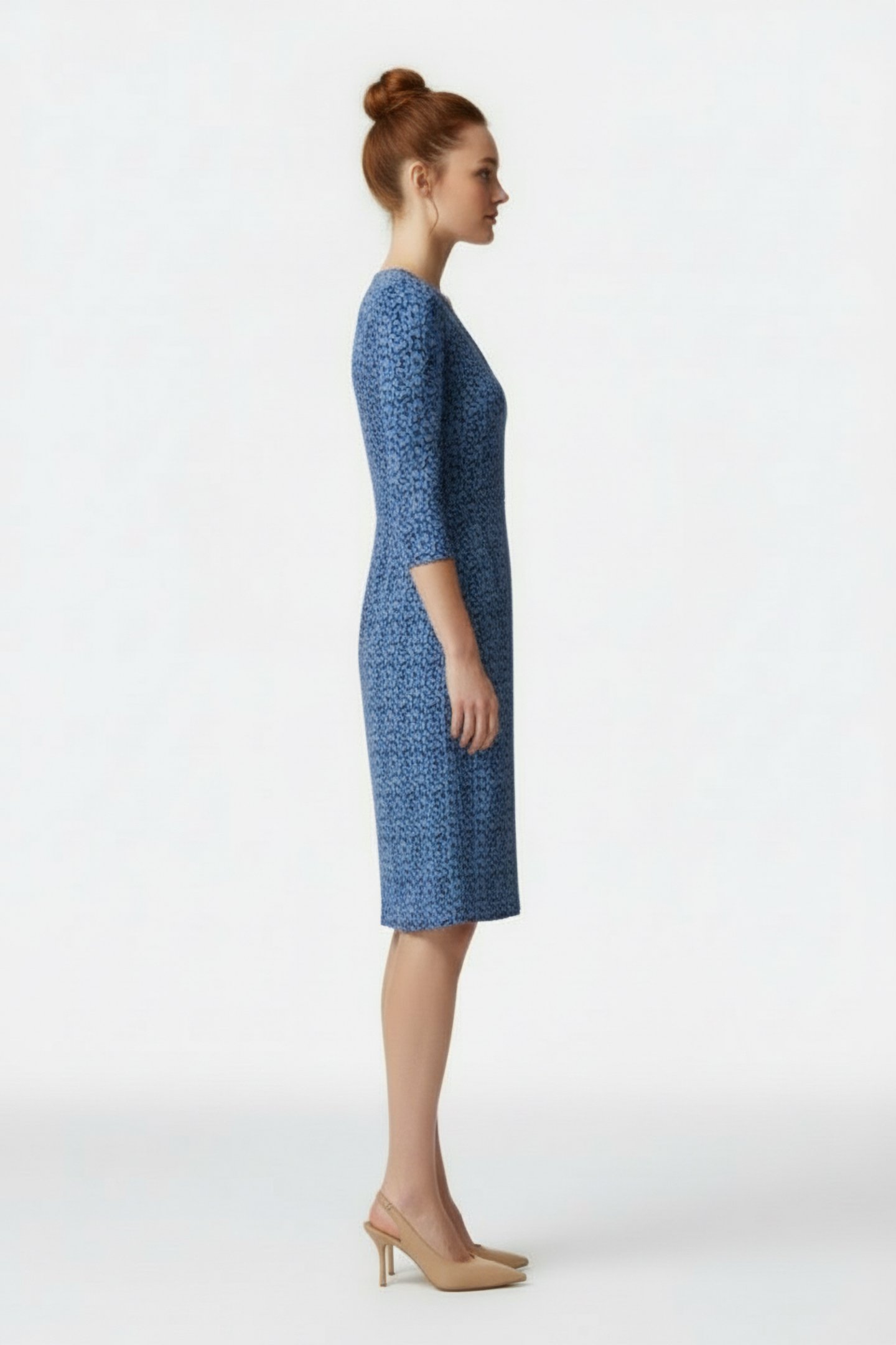 TALLIE JERSEY DRESS BLUE PRINT 3