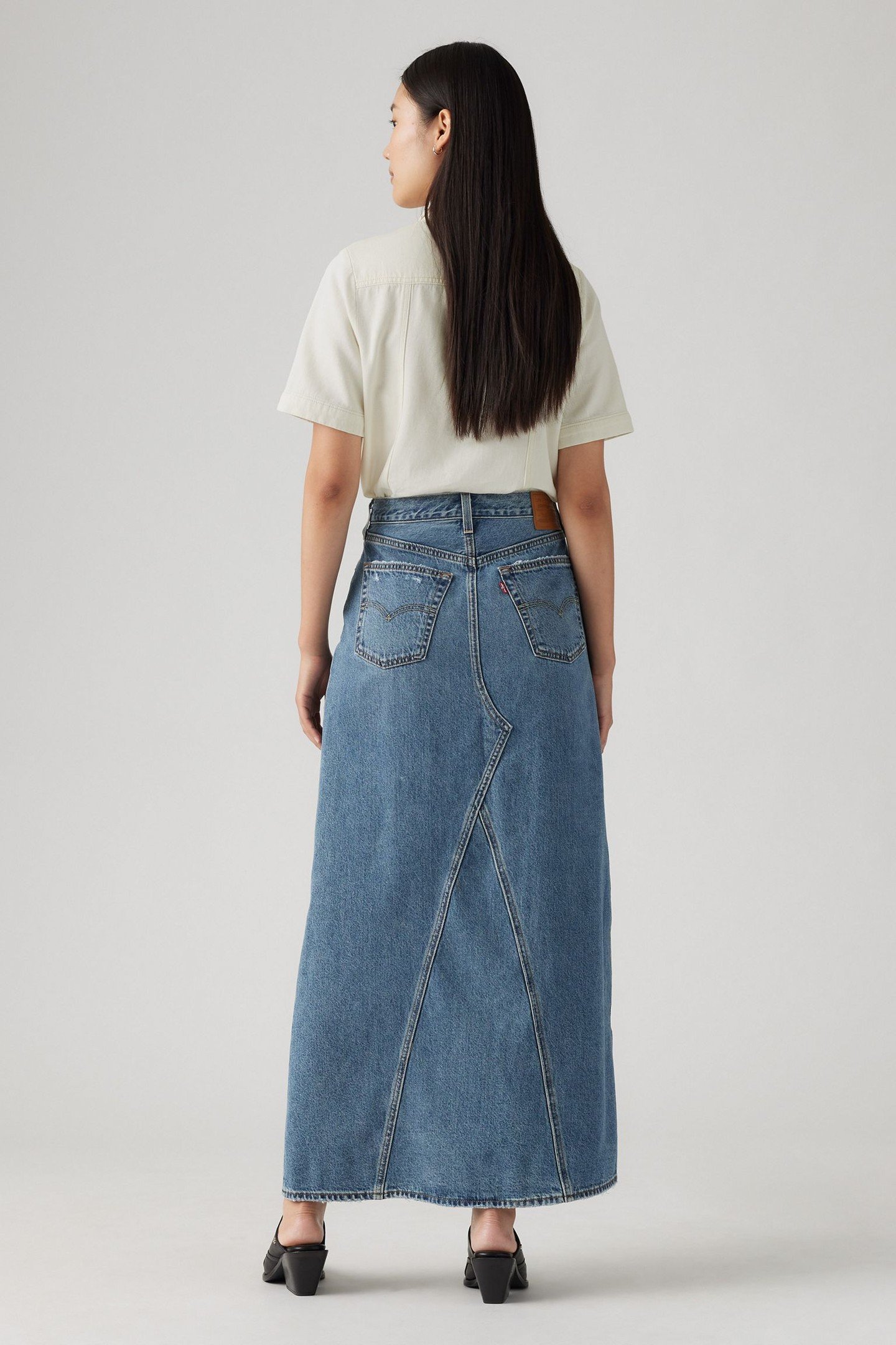 LONG ICON SKIRT MED INDIGO 4