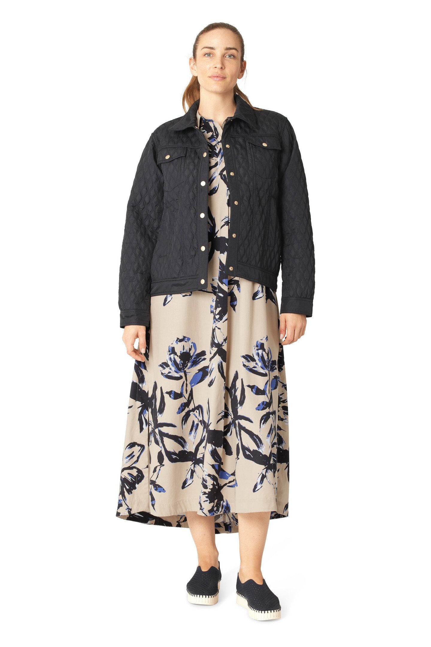 ALLY03 QUILT JACKETS DARK INDIGO 2