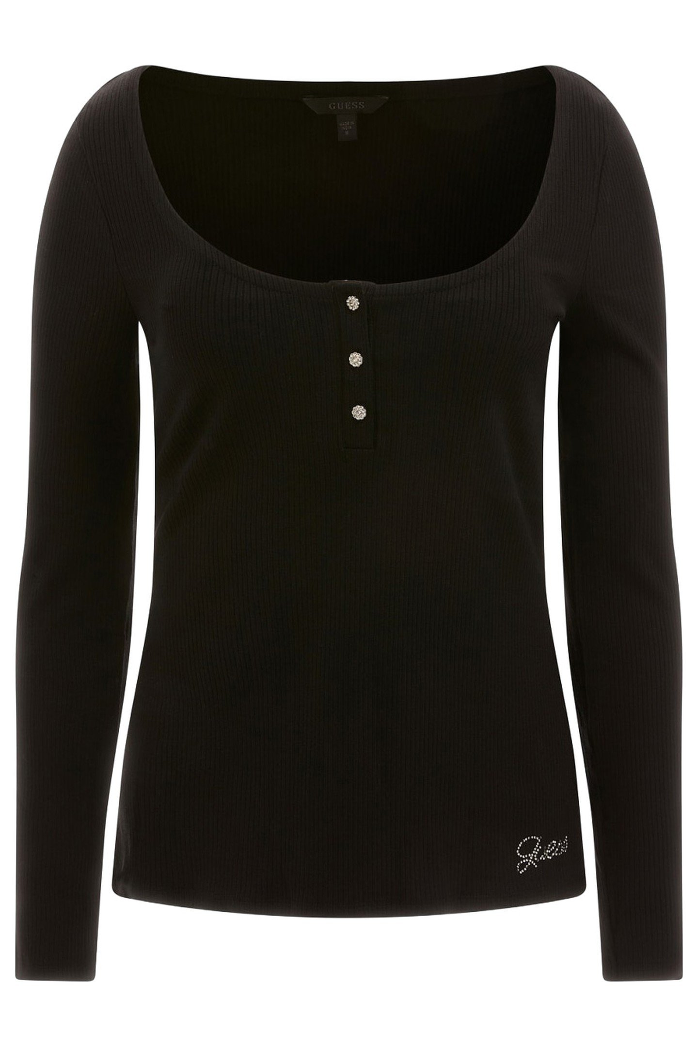 MARCIANO BY GUESS LS KARLEE JEWEL BTN JET BLACK 9