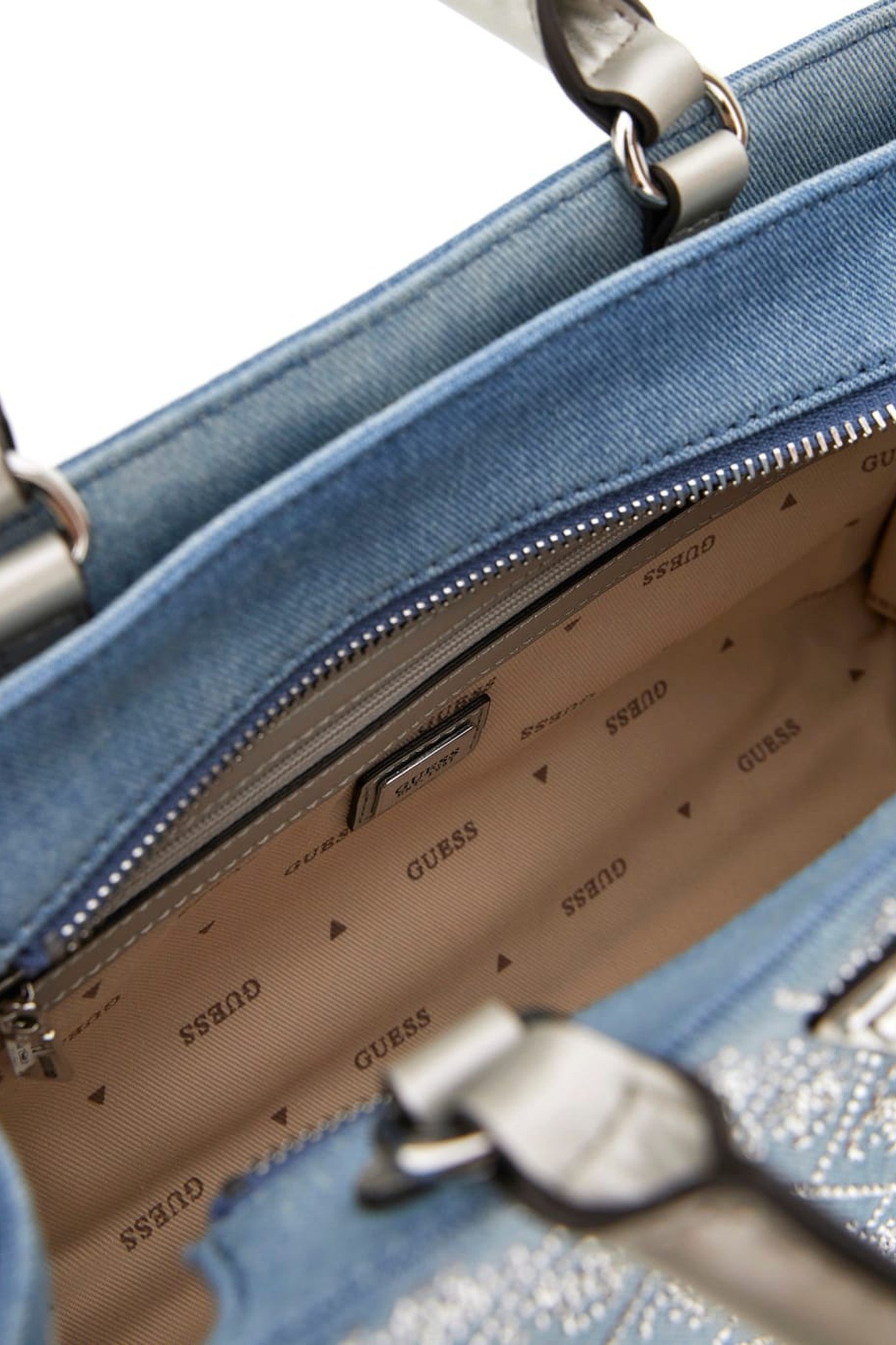 DILI SMALL SATCHEL DENIM LOGO 9