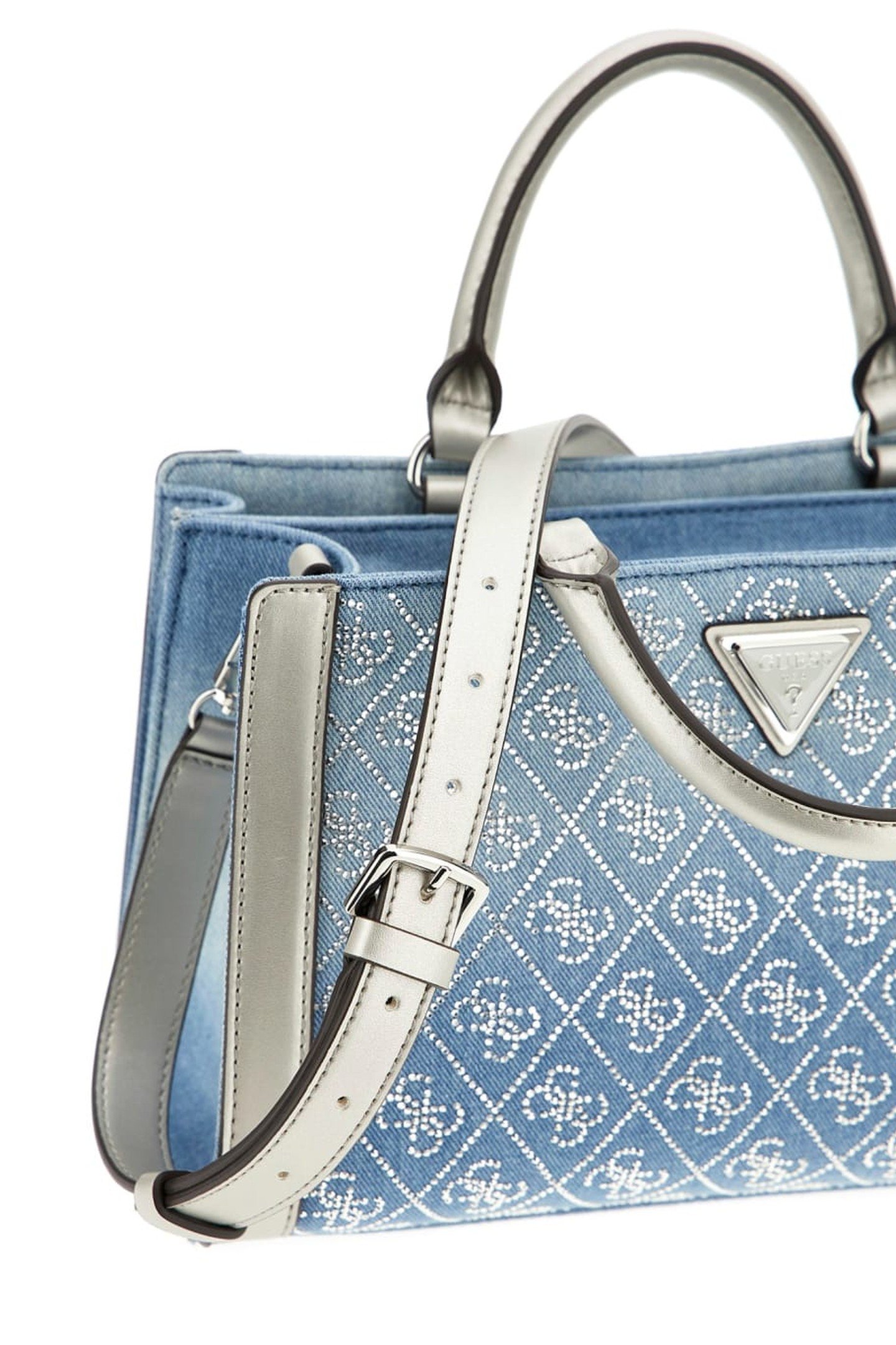 DILI SMALL SATCHEL DENIM LOGO 10