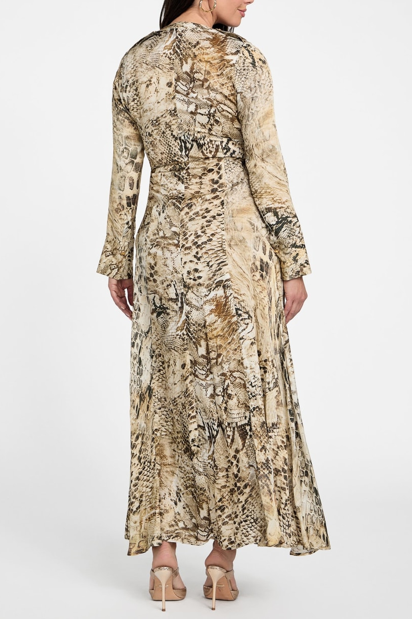 MARCIANO BY GUESS GISELLE LS LONG DRES JUMBLE SKIN PRINT 6