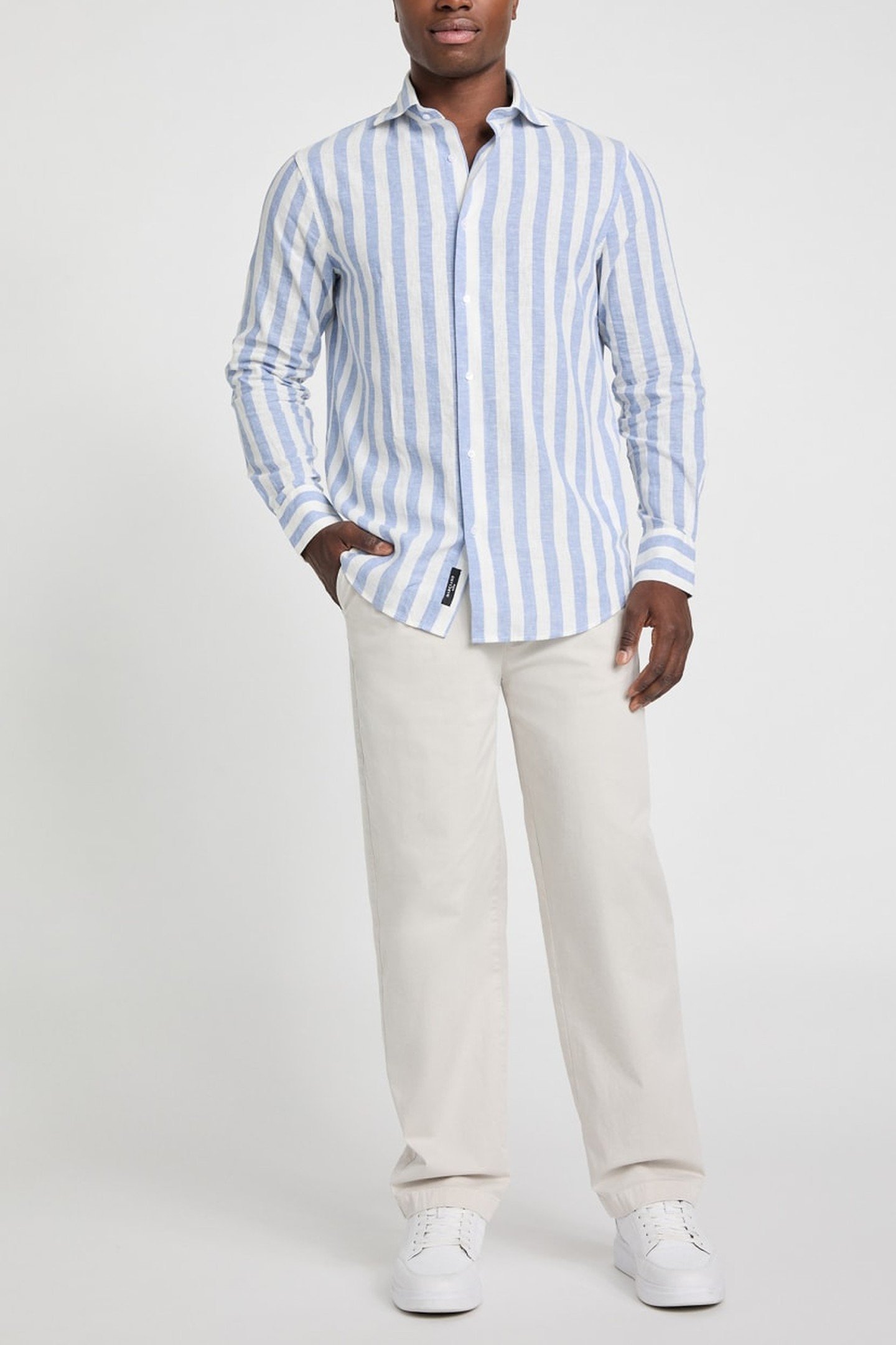 BILL FRENCH COLLAR R LIGHTBLUE & WHITE MI 1