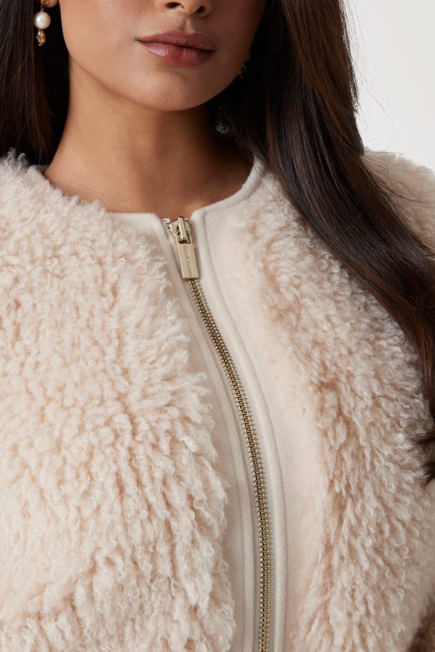 CHANTAL SHORT FAUX F CREAM MULTI 10