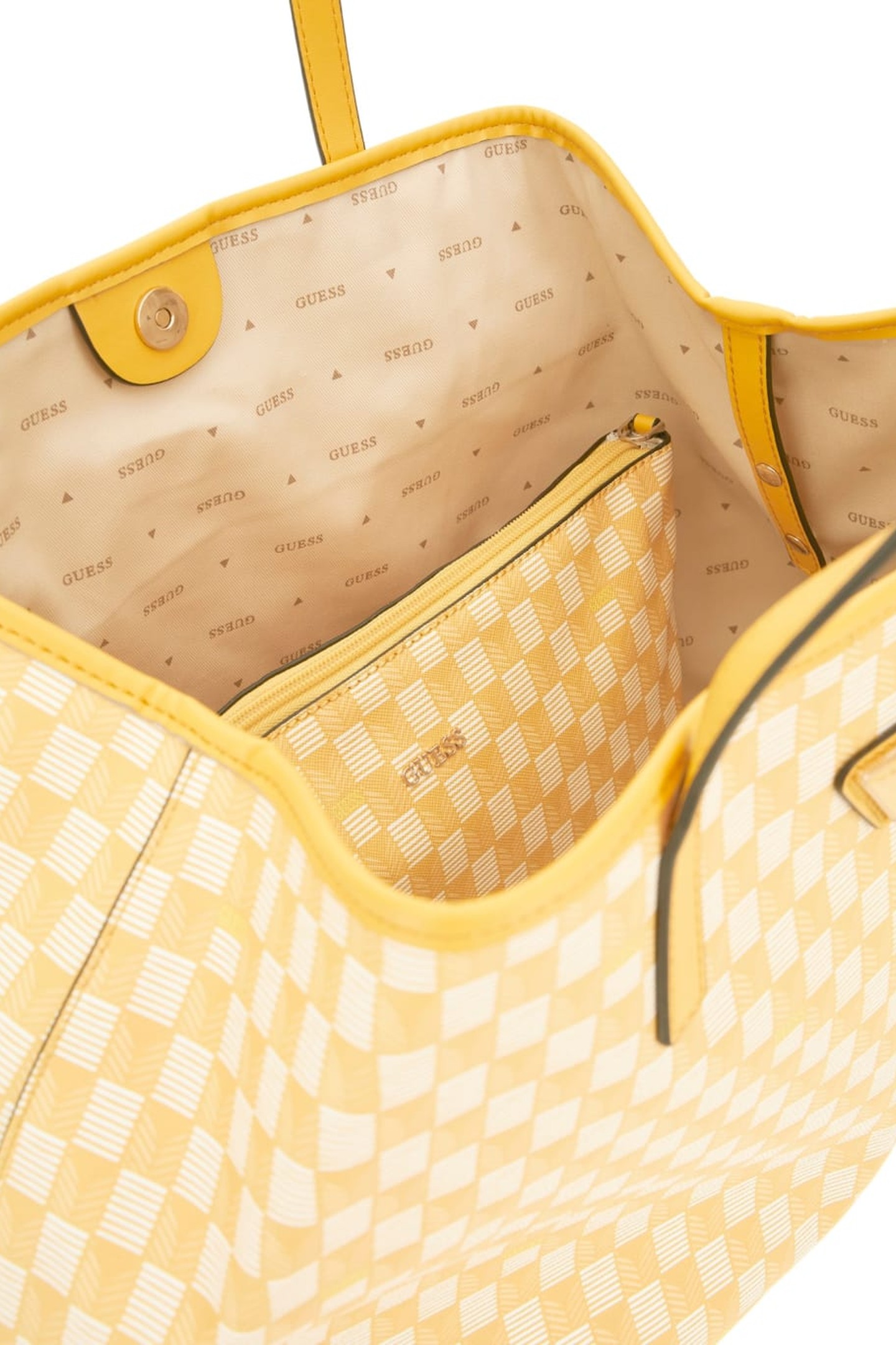 VIKKY II LARGE TOTE YELLOW LOGO 9