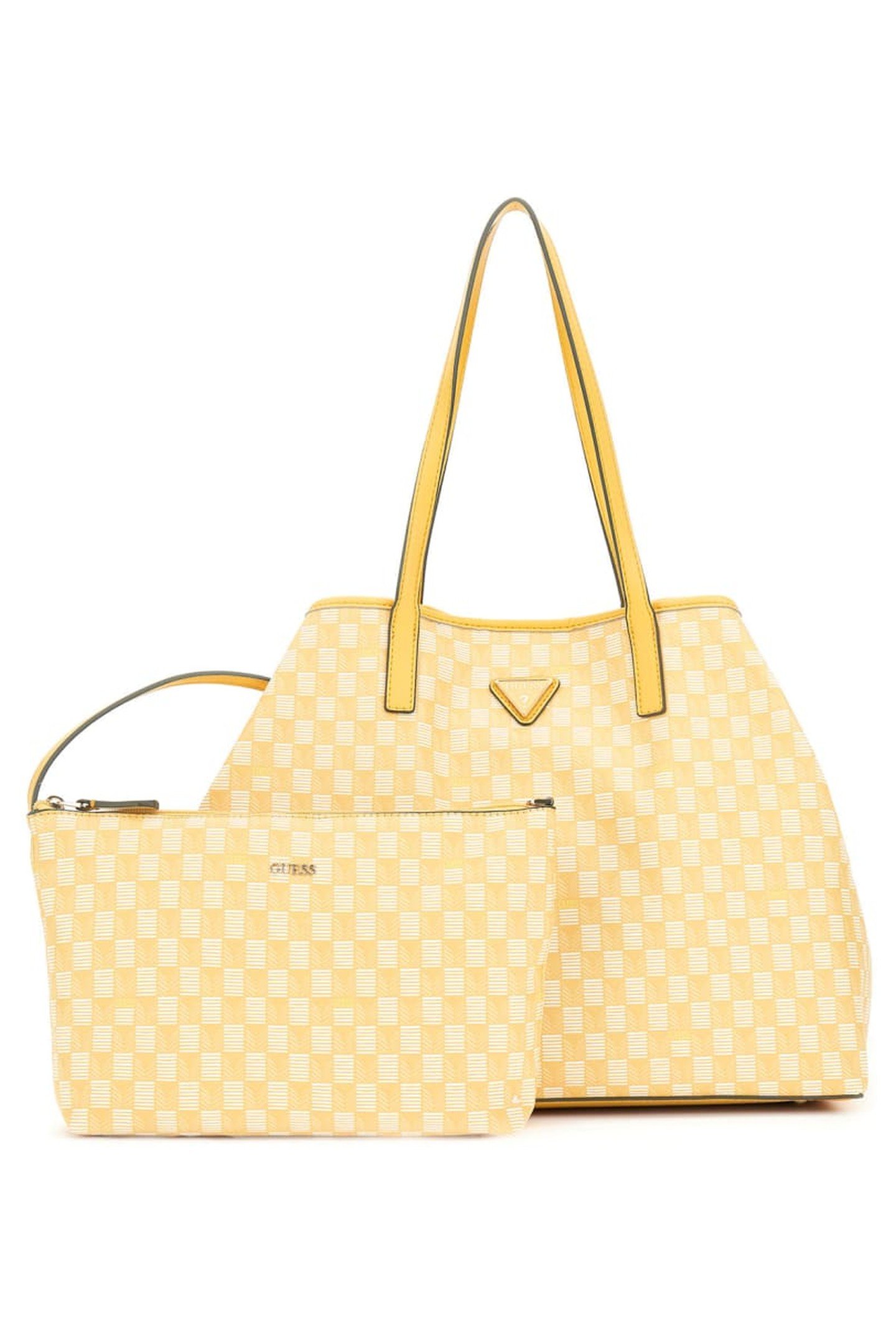 VIKKY II LARGE TOTE YELLOW LOGO 7