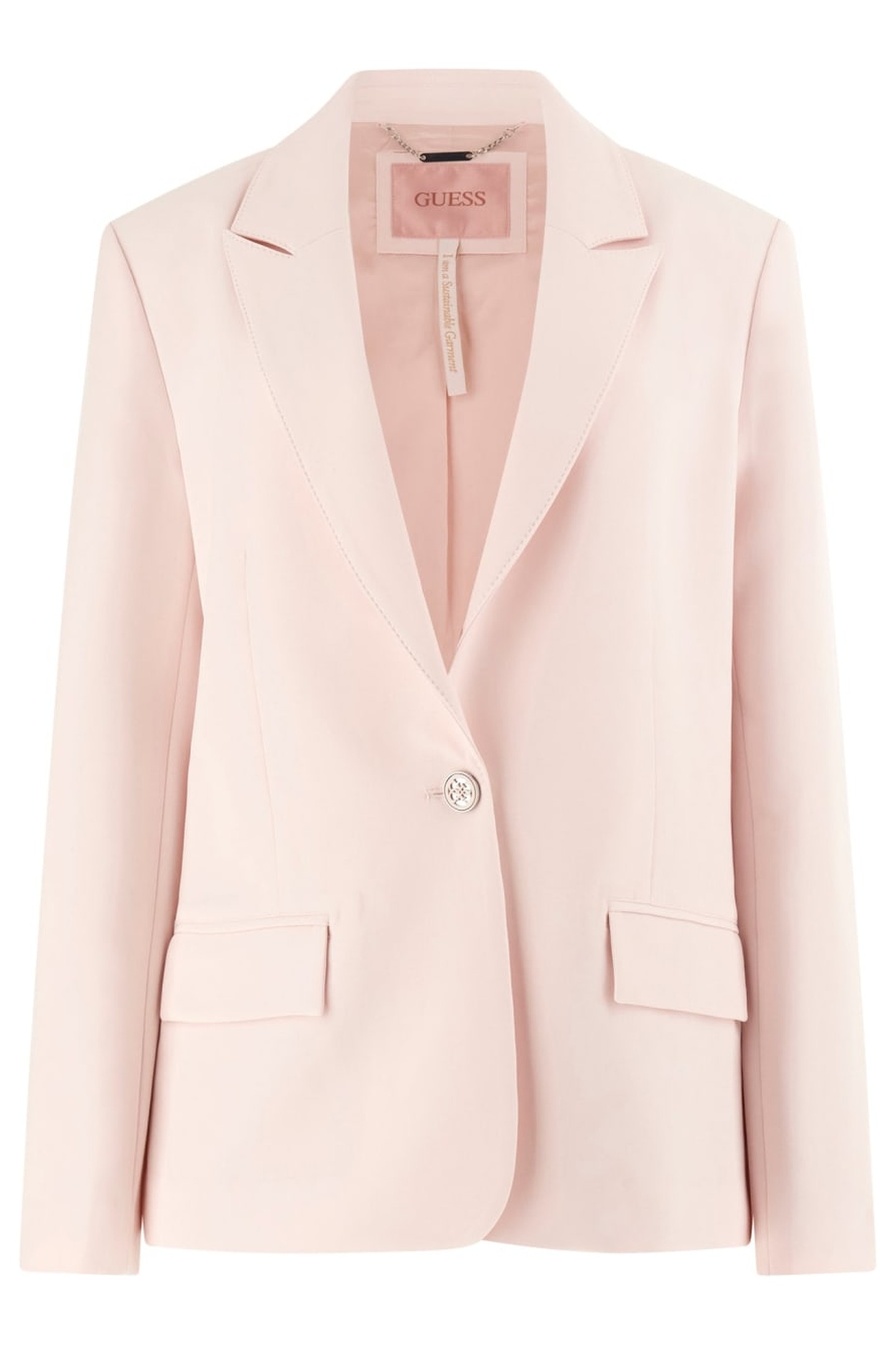 GUESS ECO SOLENE FLUID BLAZER LOW KEY PINK 9