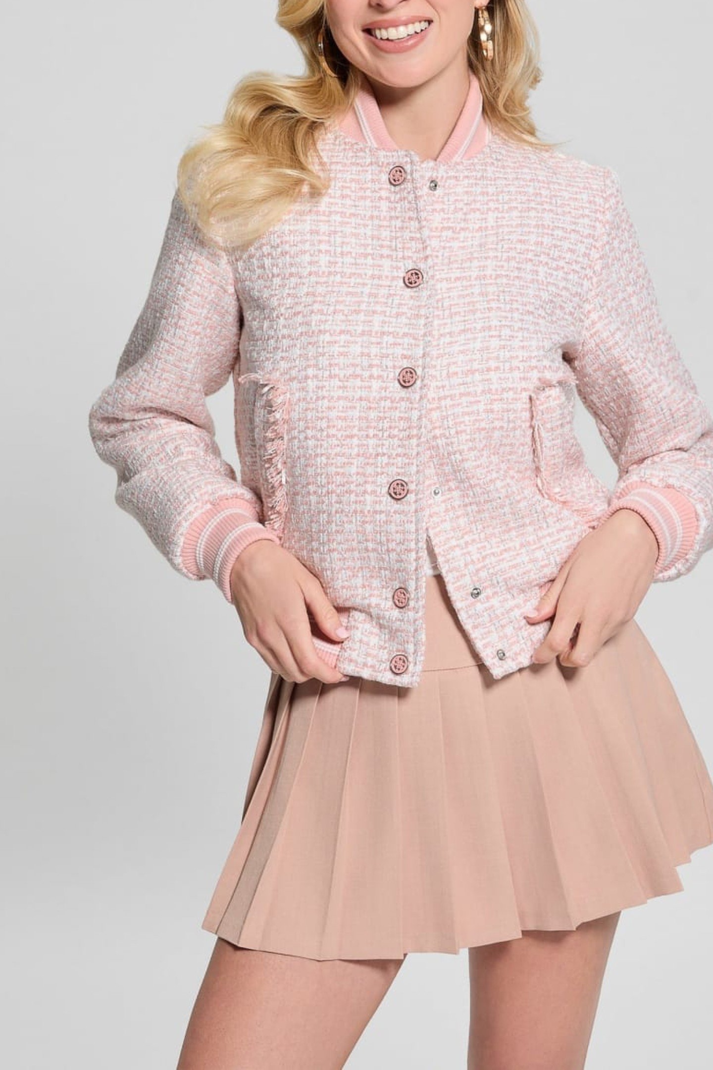 NEW GLORIA TWEED BOM LOW KEY PINK MULTI 10