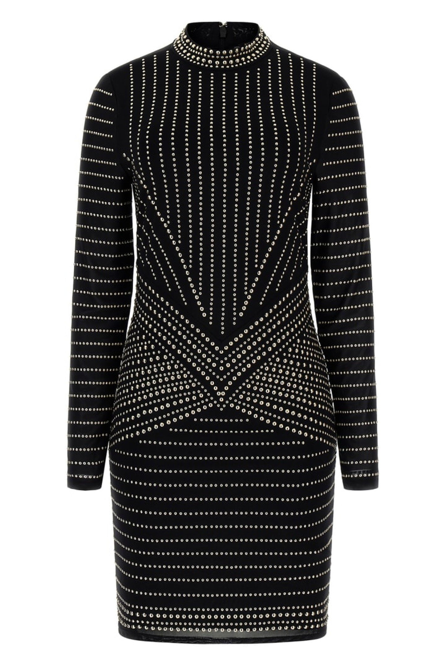 KRISTAL DRESS JET BLACK MULTI 5