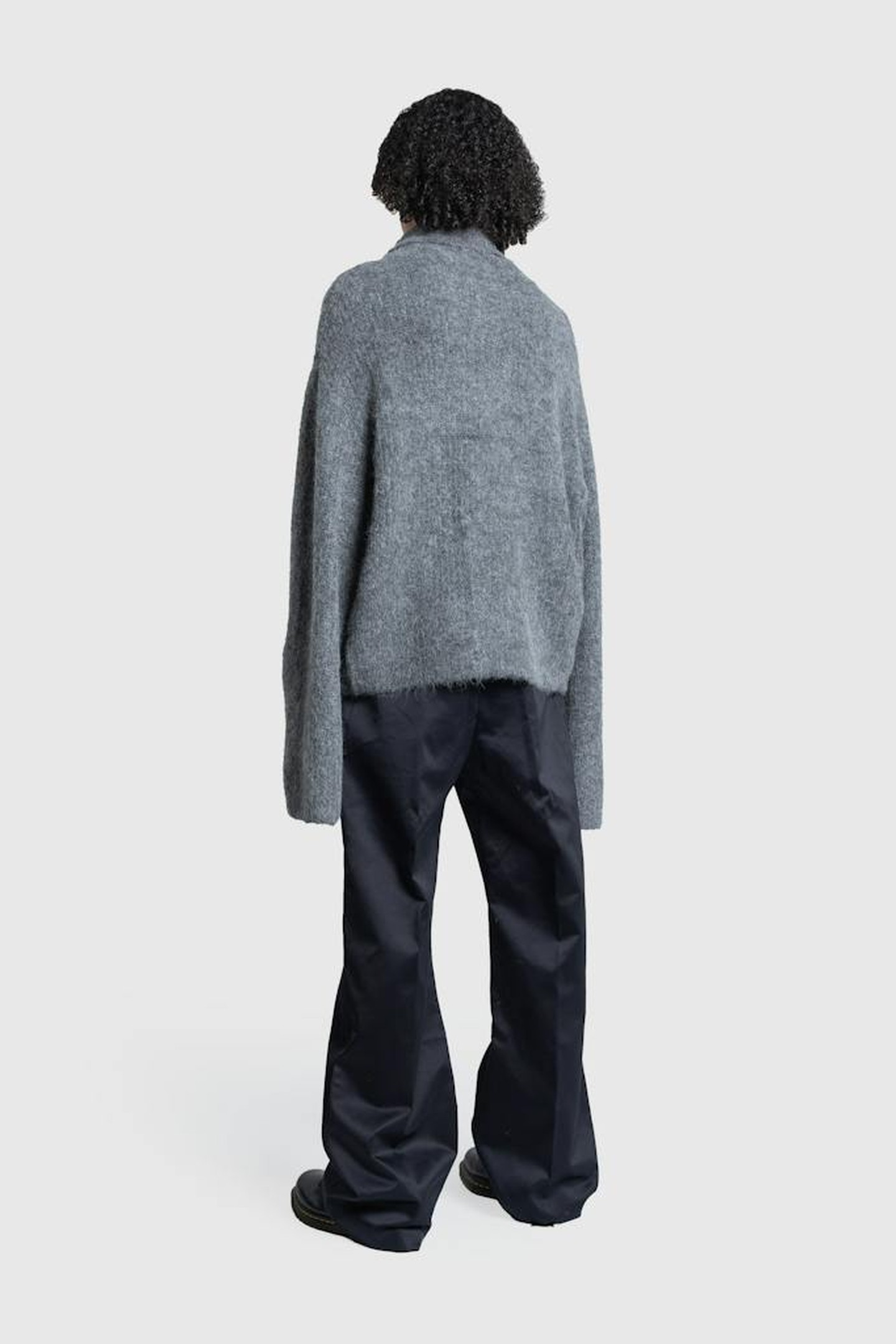 ENTIRE STUDIOS – FATHER SUITING PANT BLACK SATEEN 5