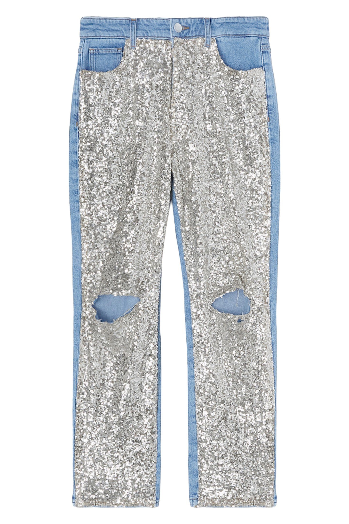 JEANS REGULAR FULL PAILLETTES SILVER 3