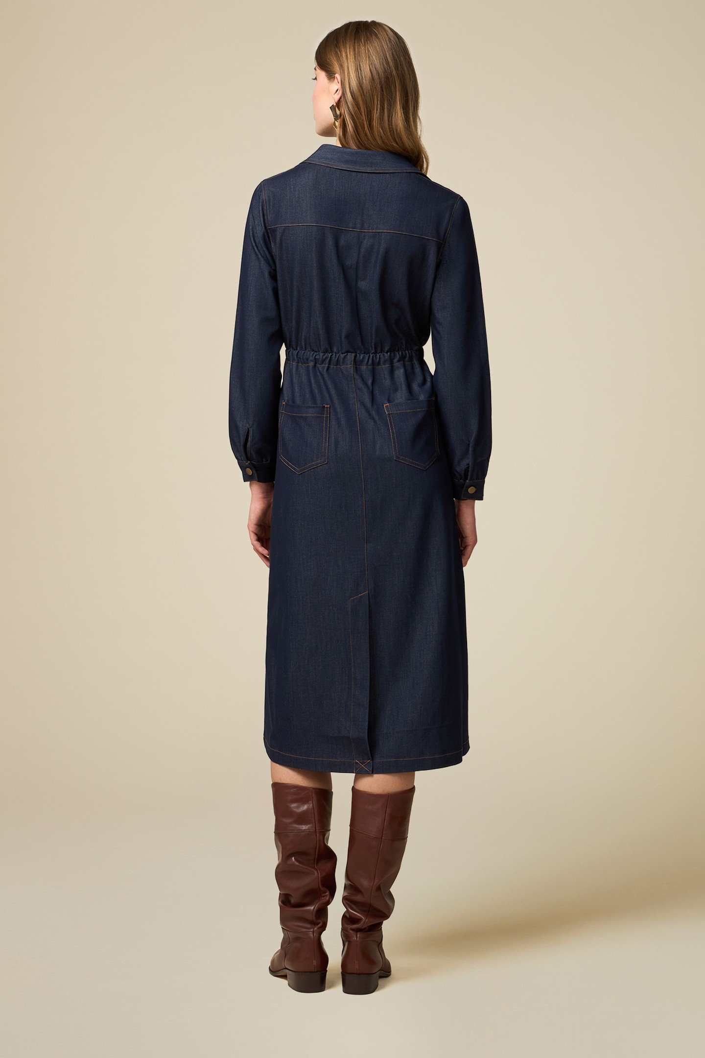 LIGHT DENIM CHEMISIER DRESS BLUE 2