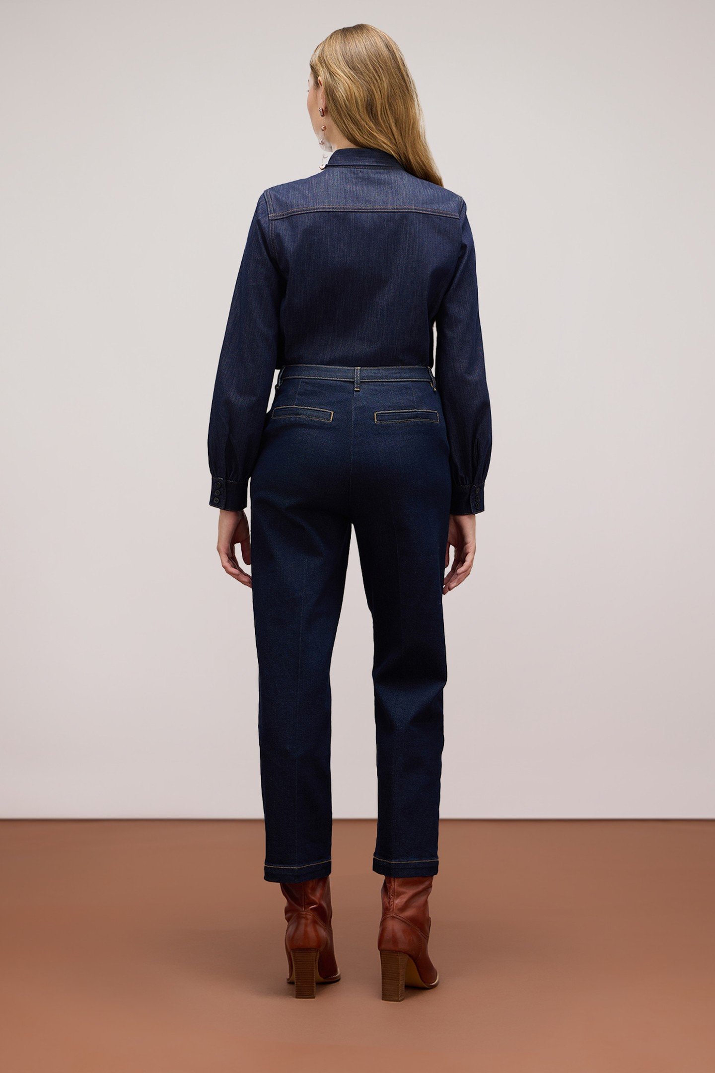 JEANS WITH CRYSTAL SET STONES BLUE 3