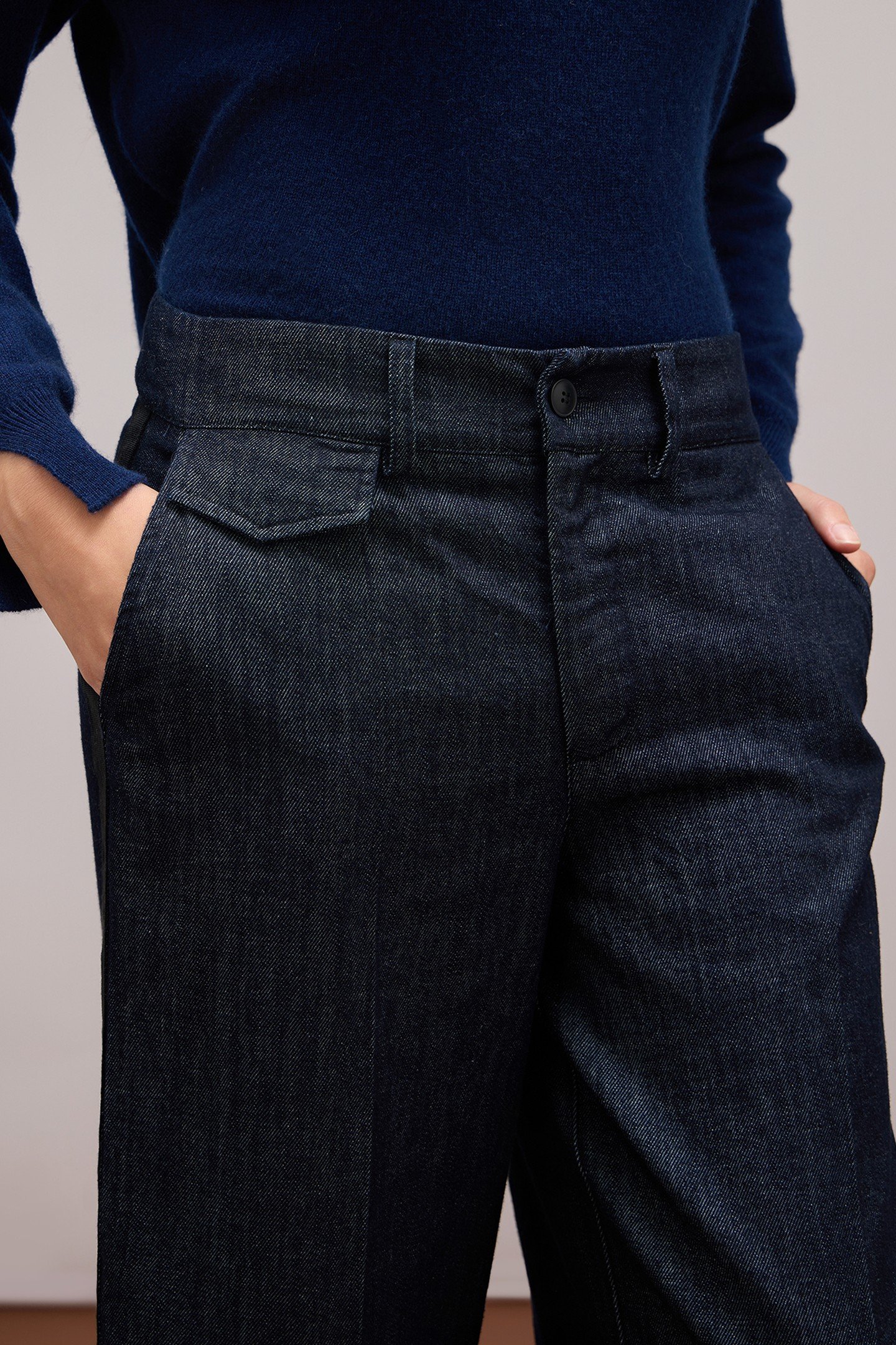 CROPPED WIDE-LEG JEANS BLUE 3