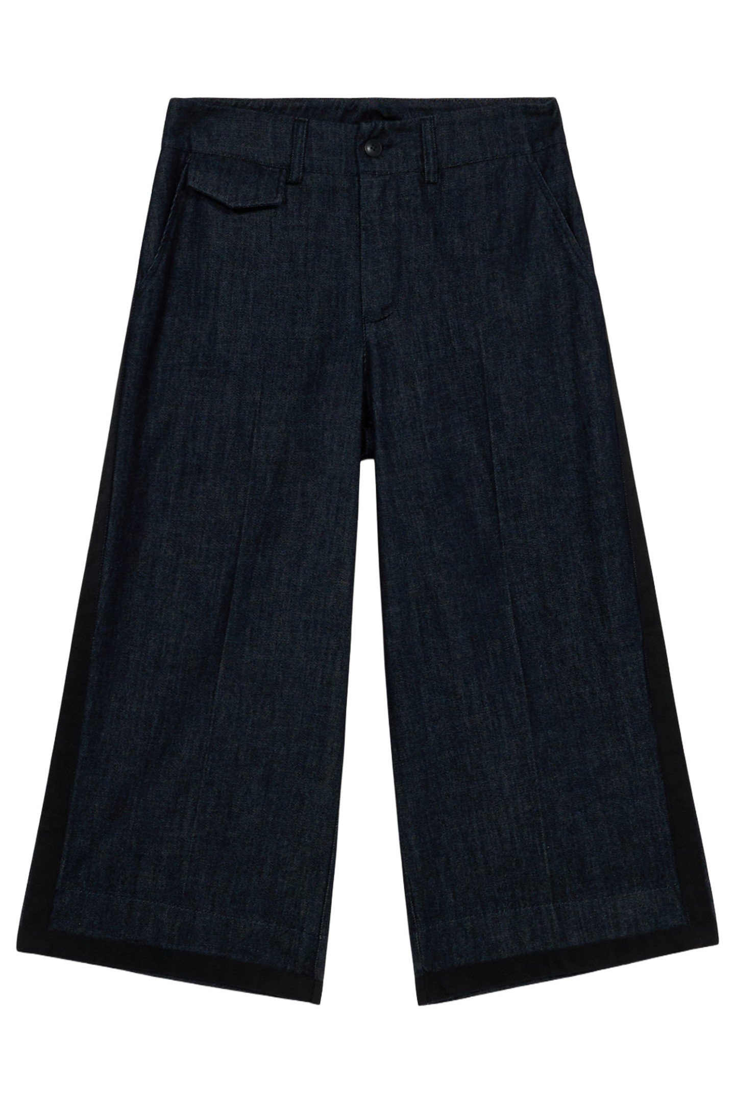 CROPPED WIDE-LEG JEANS BLUE 2