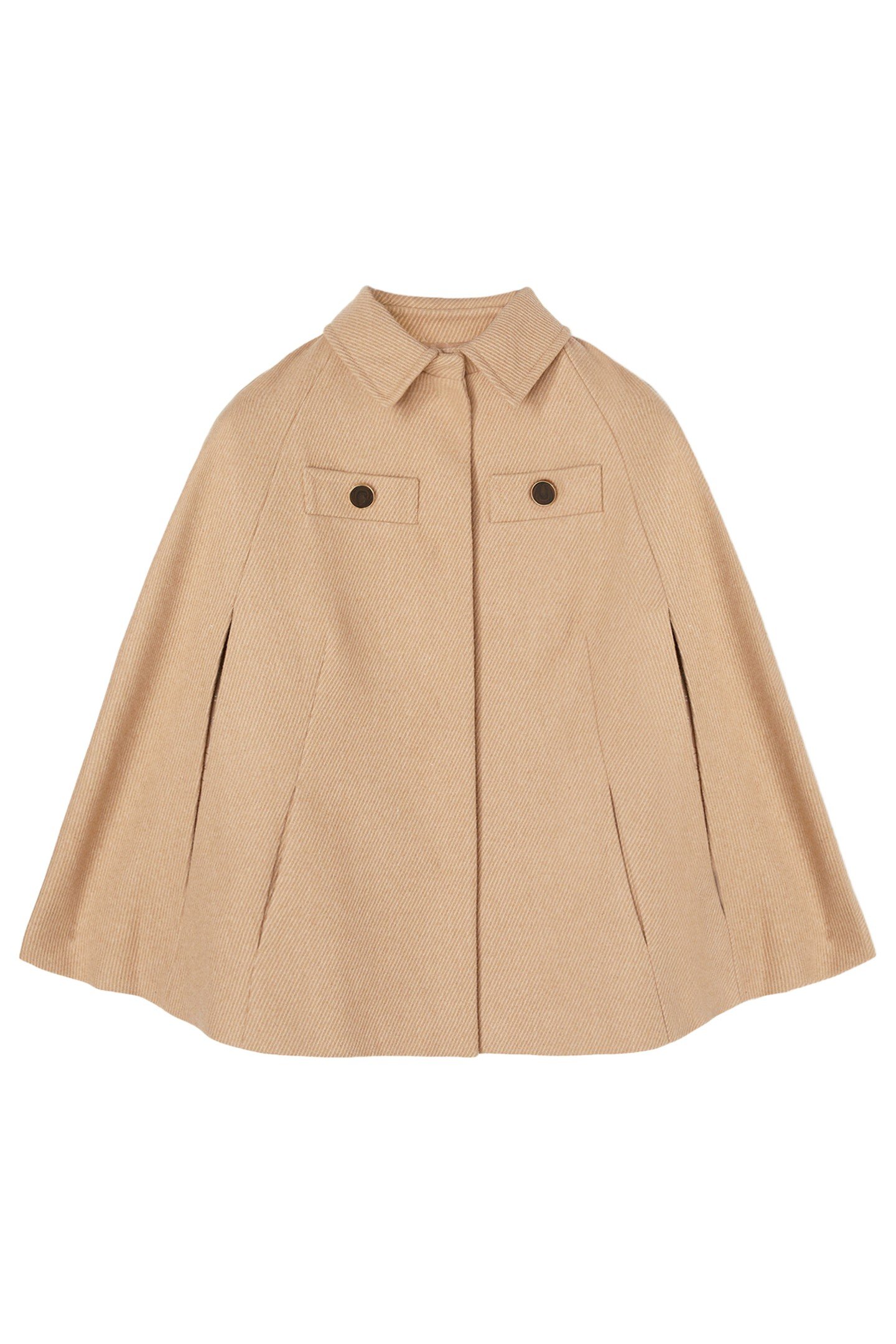 CLOTH CAPE WITH COLLAR BEIGE 3