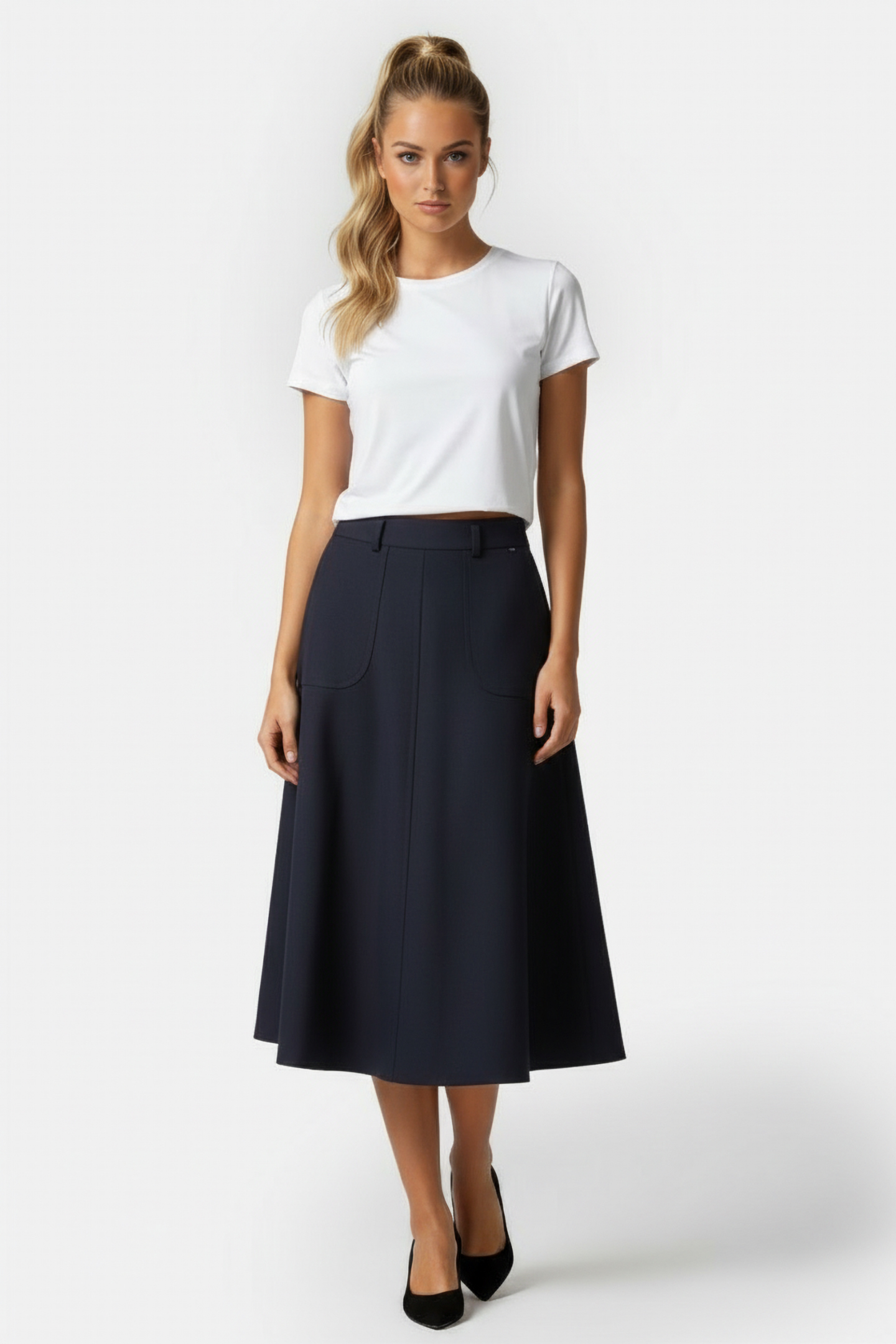 GUADALUPALF SKIRT MIDNIGHT NAVY 1