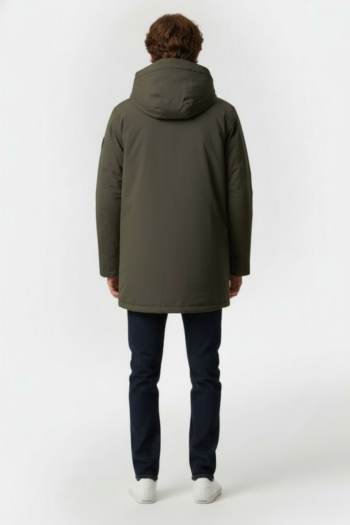 BAREYALF LONG JACKET DARK KHAKI 2