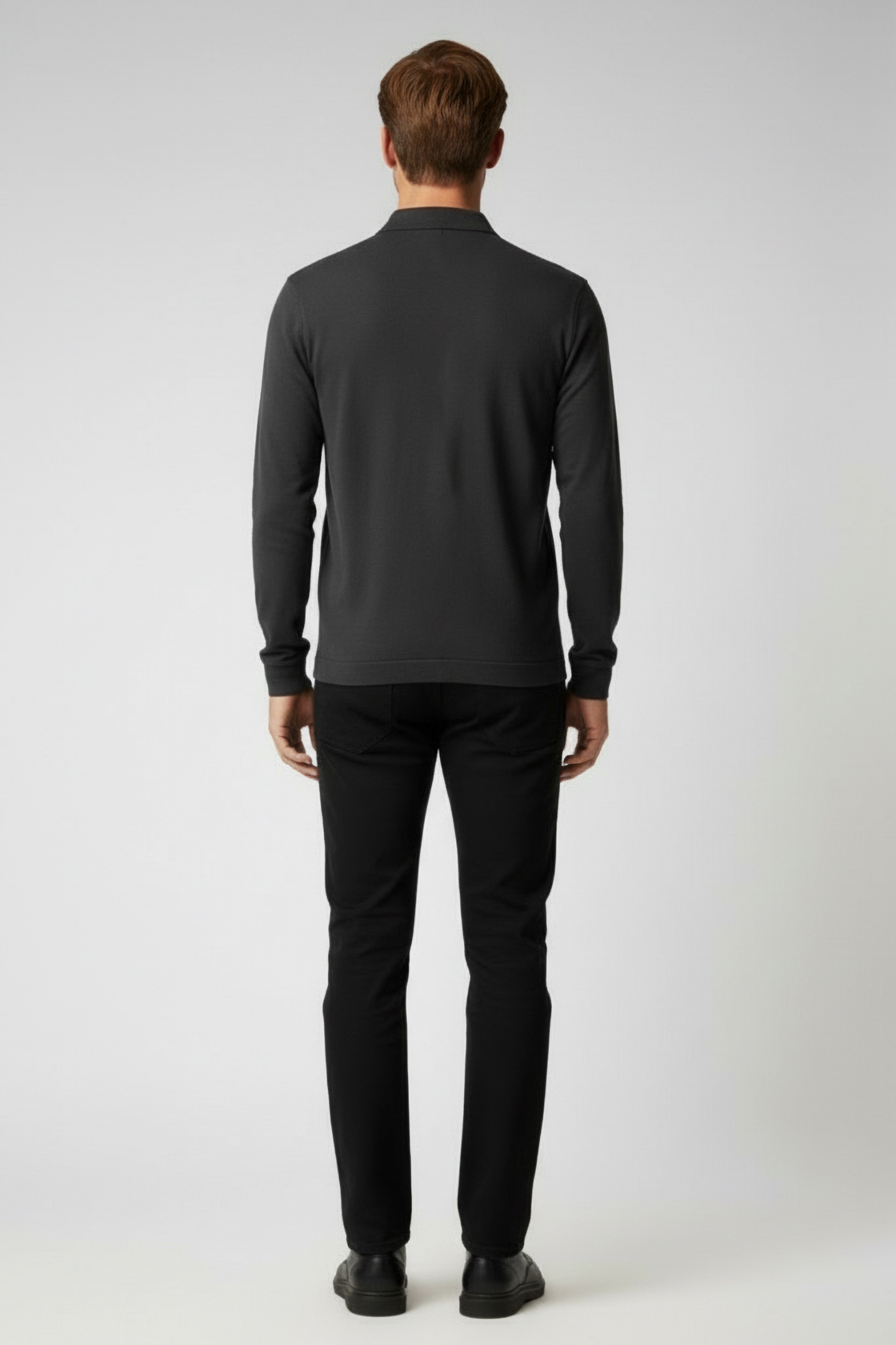 PL RIDEALF LONG SLEEVE POLO ASPHALT 2