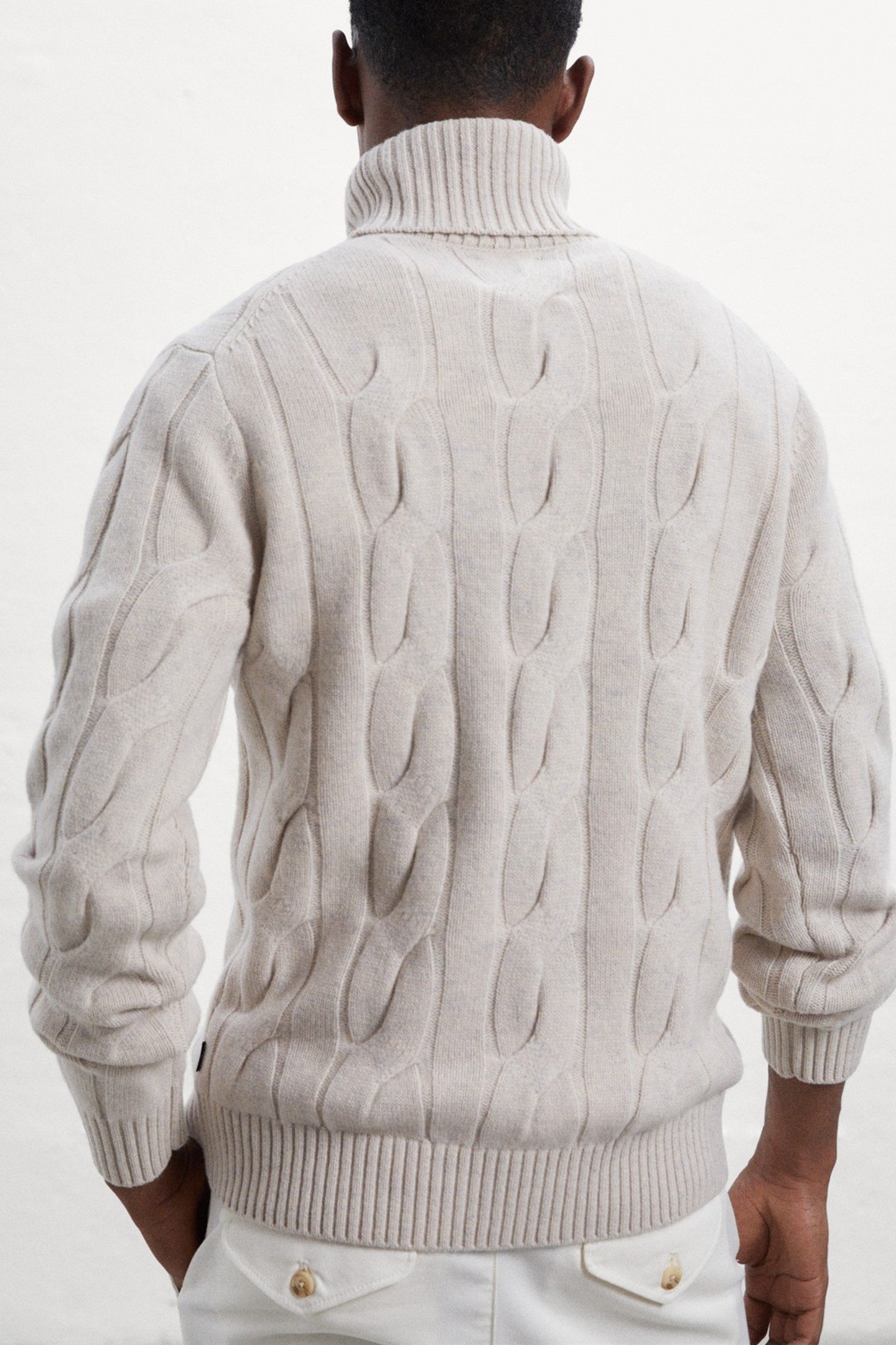 NEW BRUNALF KNIT BEIGE MELANGE 2