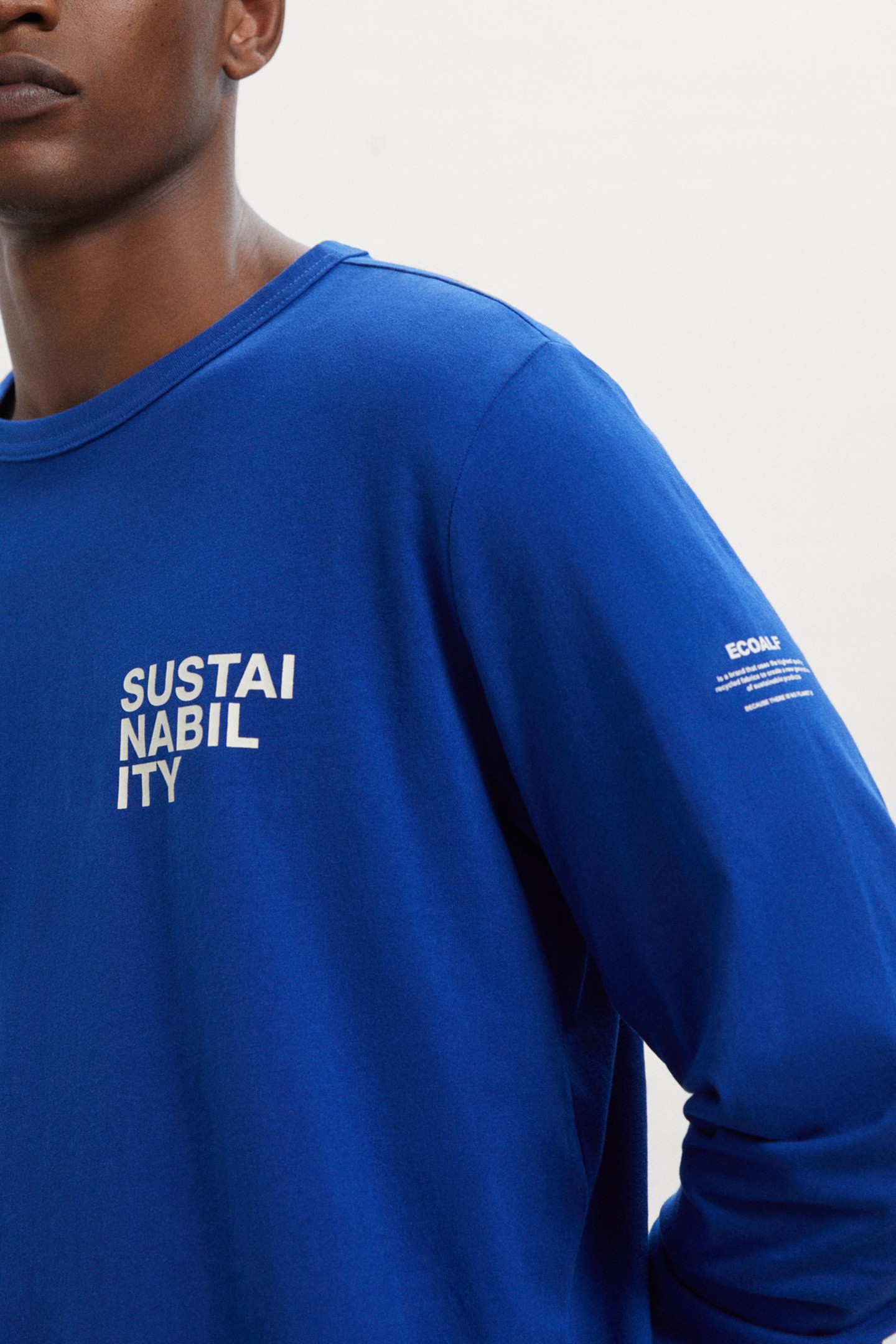 SUSTANALF LONG SLEEVE T-SHIRT SAPPHIRE BLUE 4