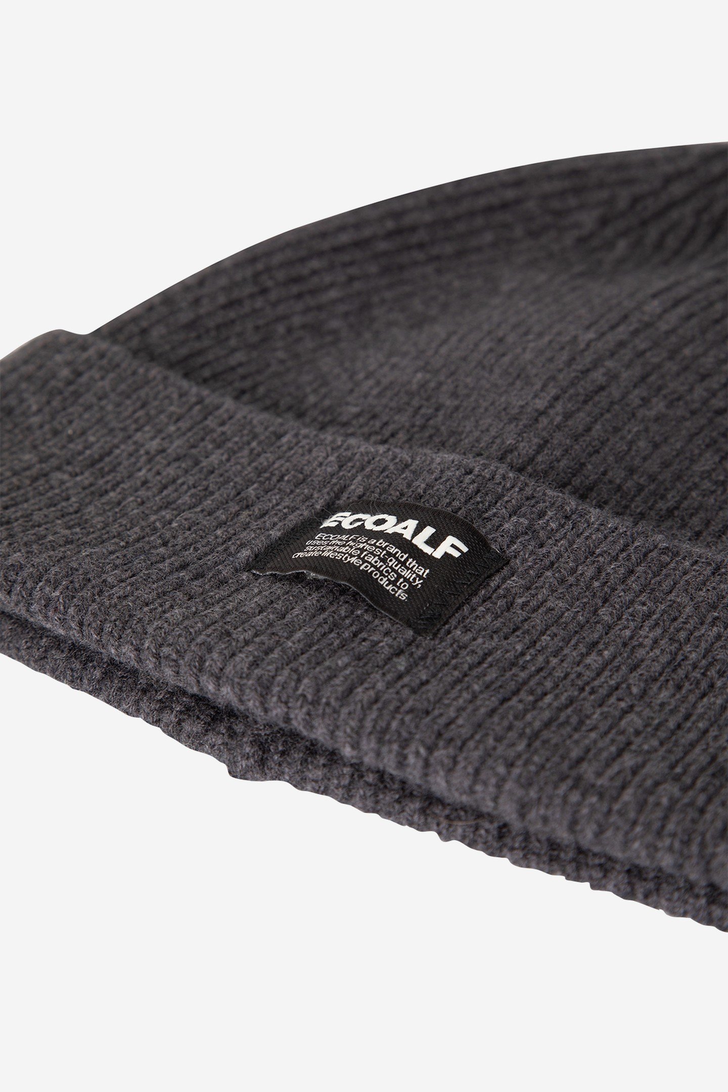 UNISEX WOOLALF BEANIE DARK GREY MELANGE 3