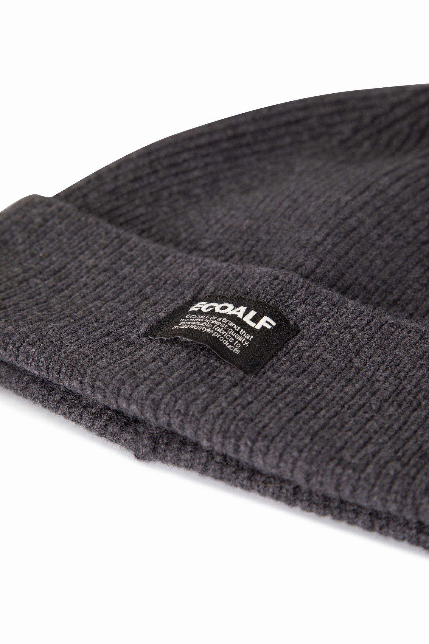 UNISEX WOOLALF BEANIE DARK GREY MELANGE 4