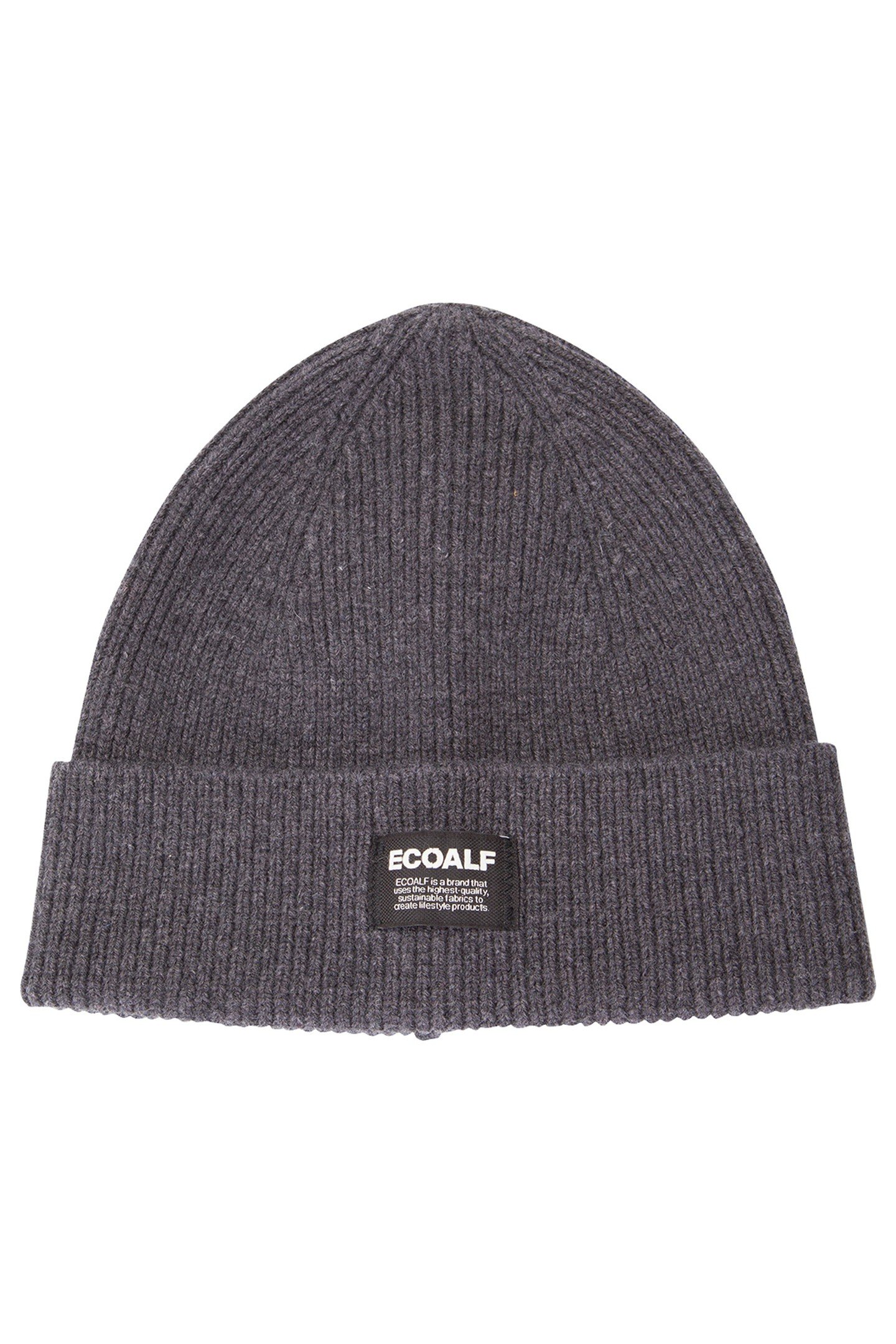 UNISEX WOOLALF BEANIE DARK GREY MELANGE 1