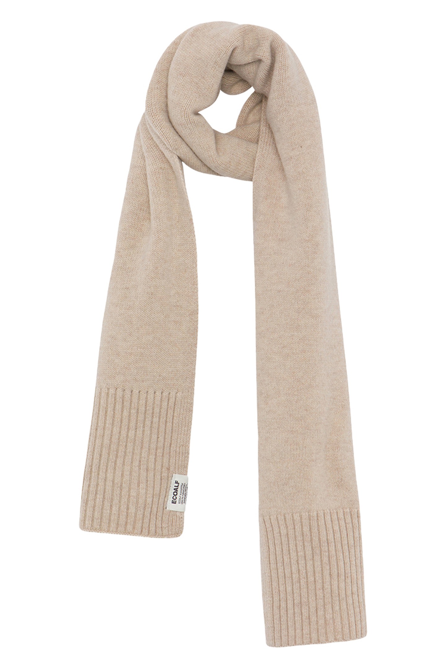 UNISEX WOOLALF SCARF TAUPE MELANGE 2