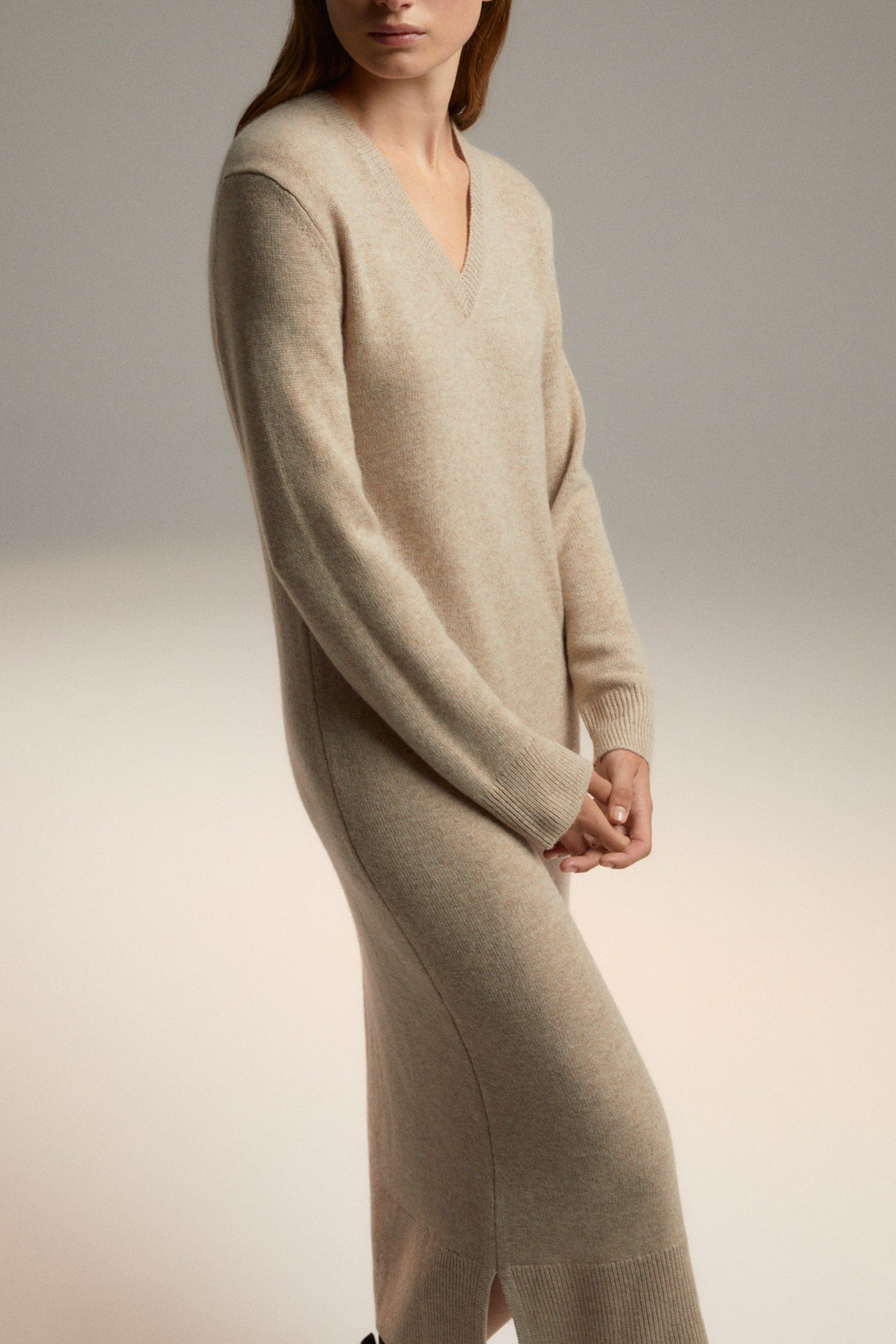 CLOSAALF KNIT BEIGE MELANGE 2