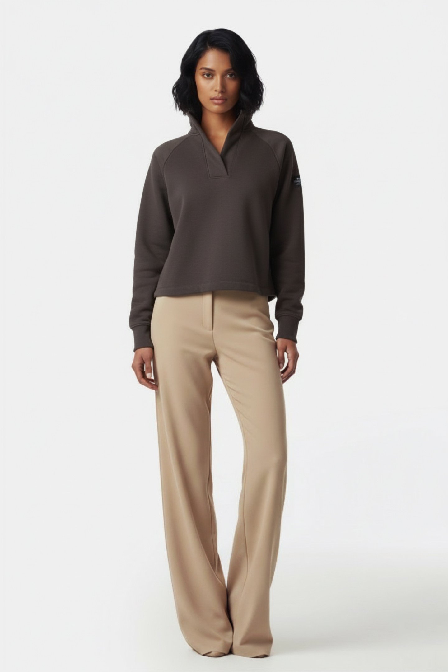 VALERAALF SWEATSHIRT DARK COFFEE 1