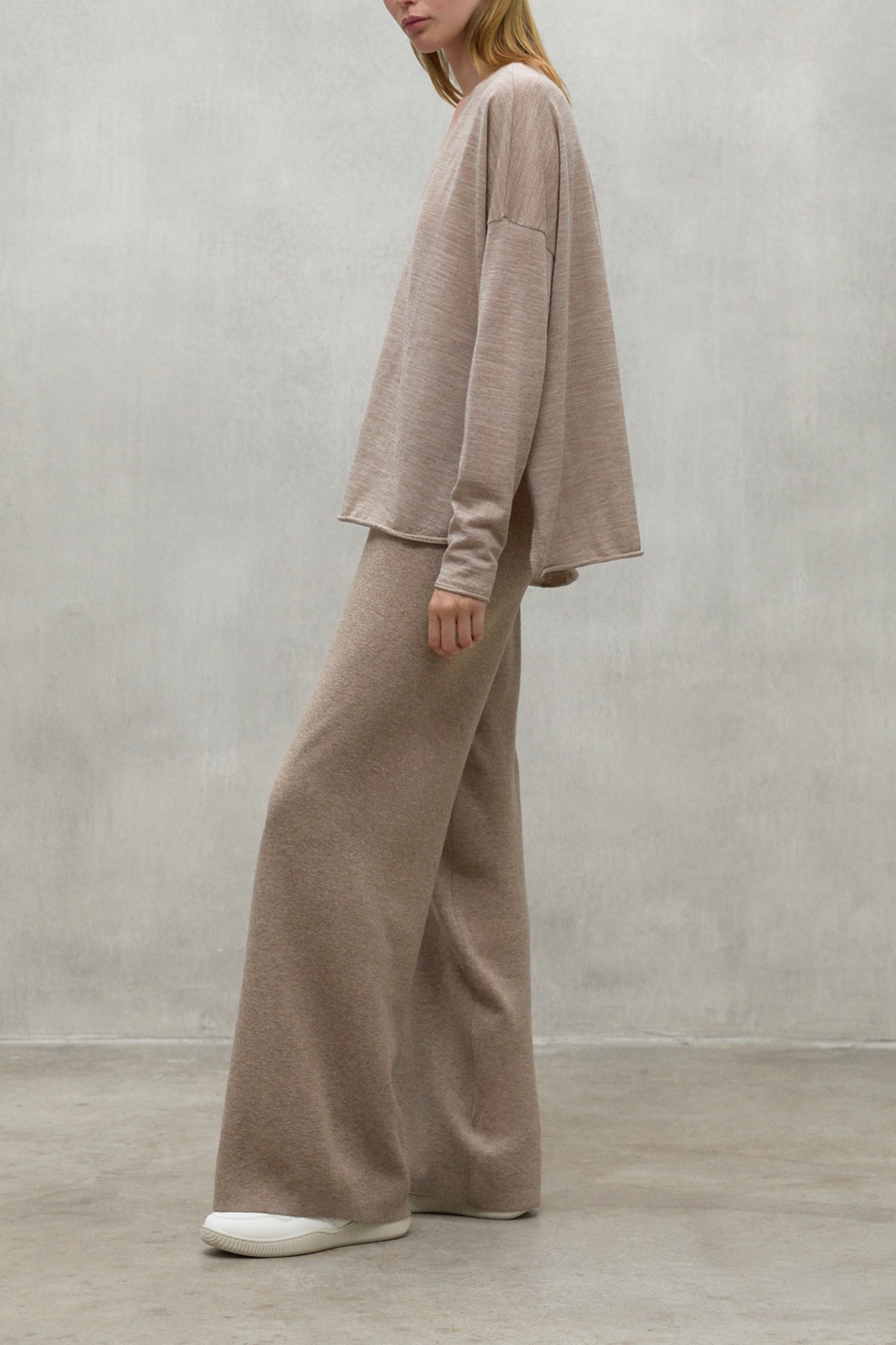 ANTURIOALF KNIT DARK SAND MELANGE 5