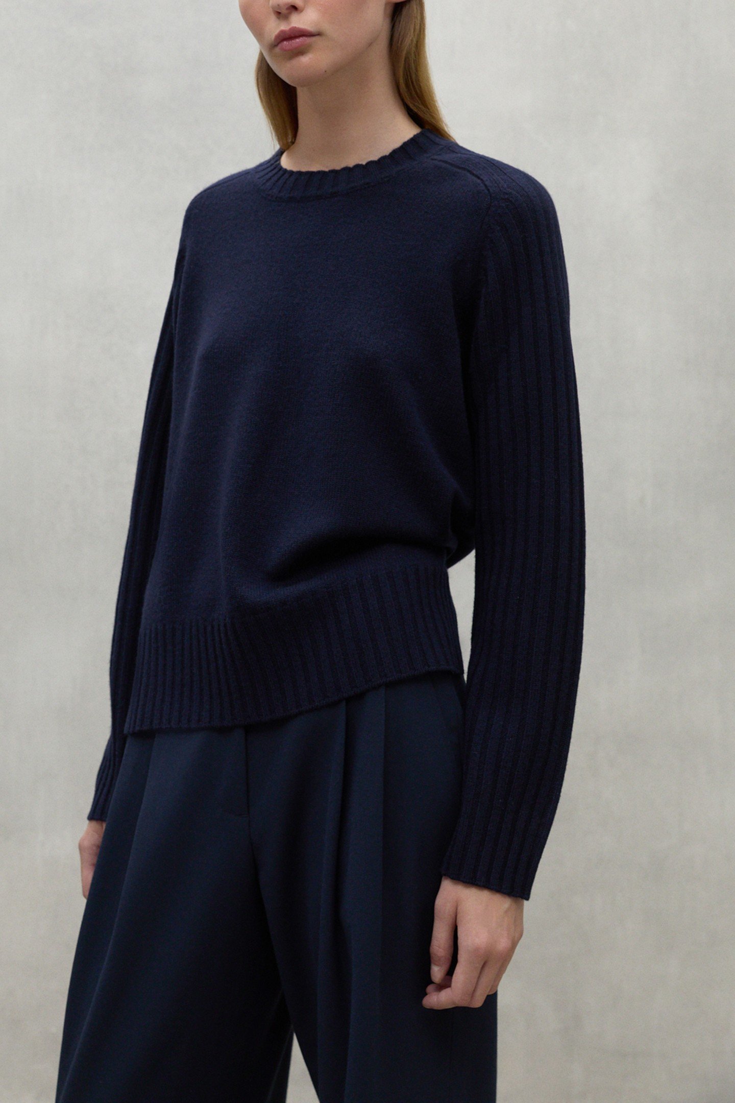 EUCALIPTOALF ROUND KNIT DEEP NAVY 2