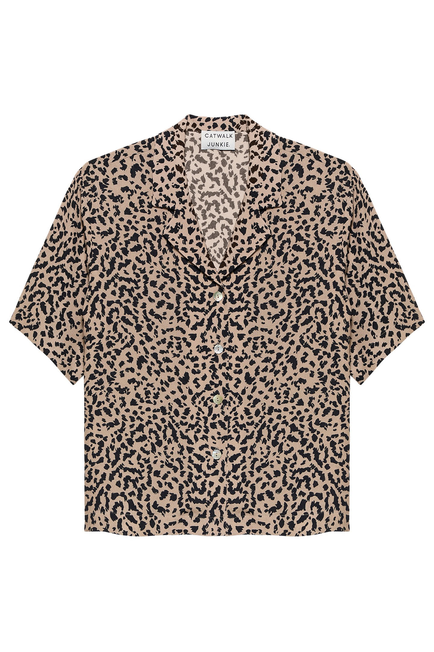 RESORT LEOPARD BLOUSE SESAME 4