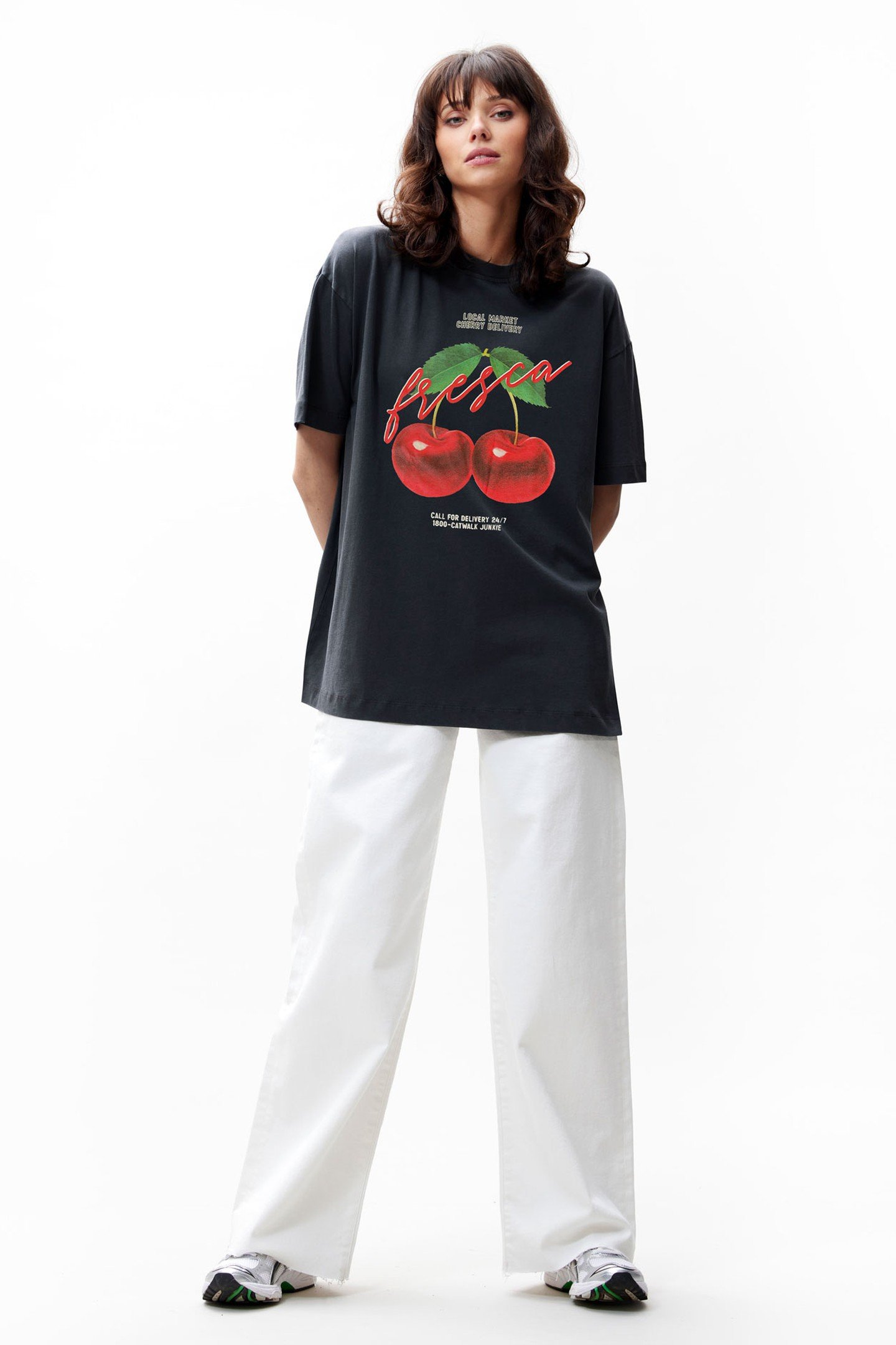 OVERSIZED GRAPHIC TSHIRT DARK GREY 1