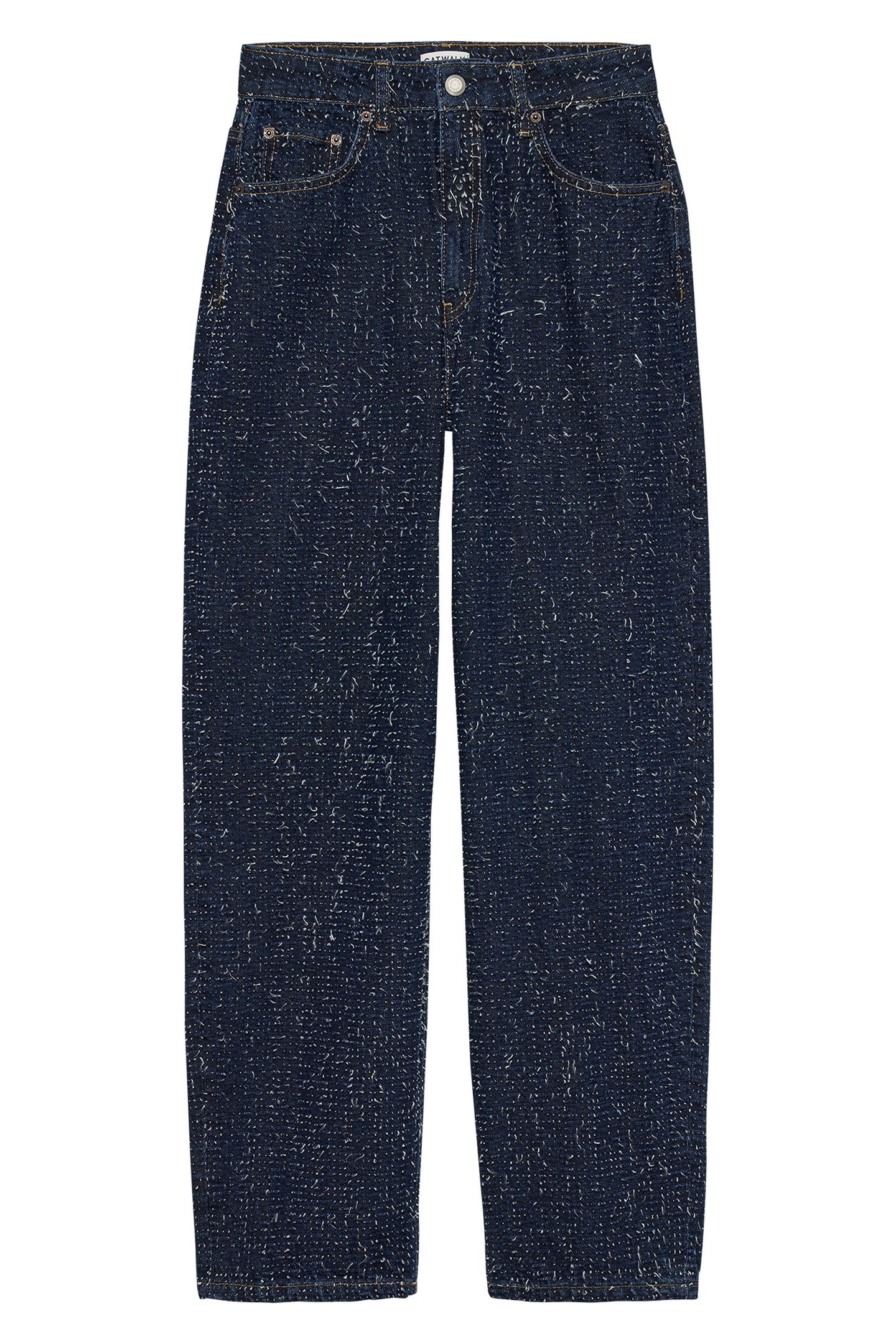 BAGGY FIT SCRATCHED JEANS DARK BLUE 3