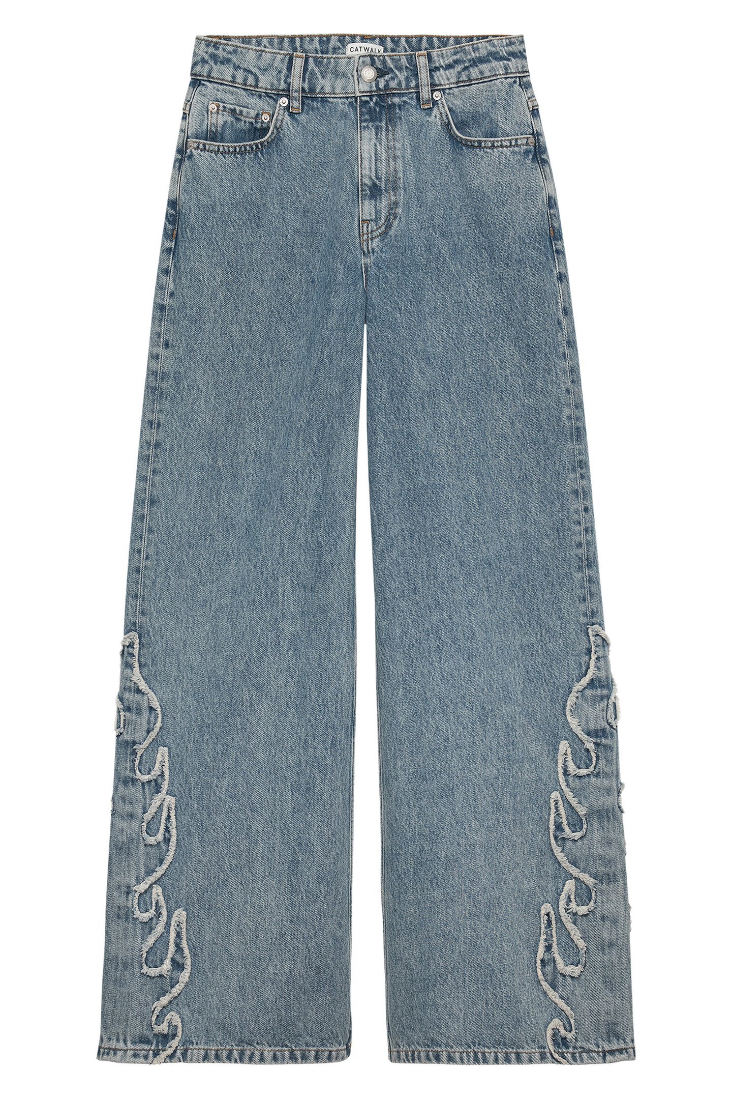WIDE LEG FLAME JEANS COUNTRY BLUE 4