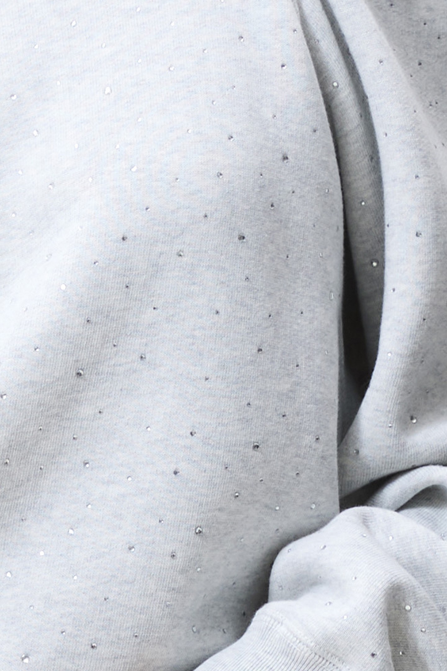 STRASS SWEATER WITH CUT OUT LIGHT GREY MELANGE 5