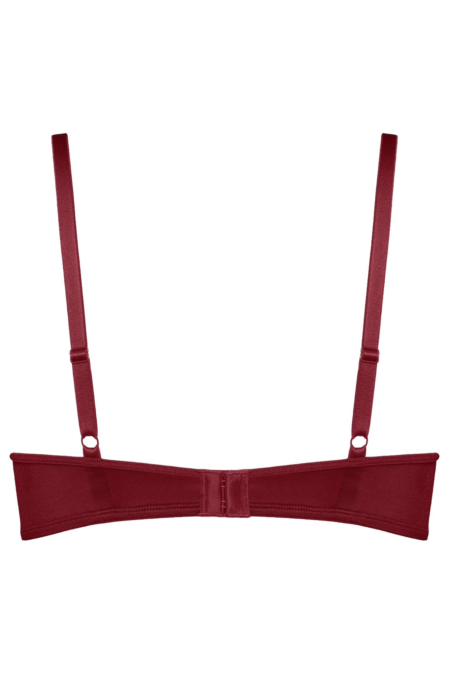 CARITA BRA PLUNGE BALCONY WIRED PADDED RED 3