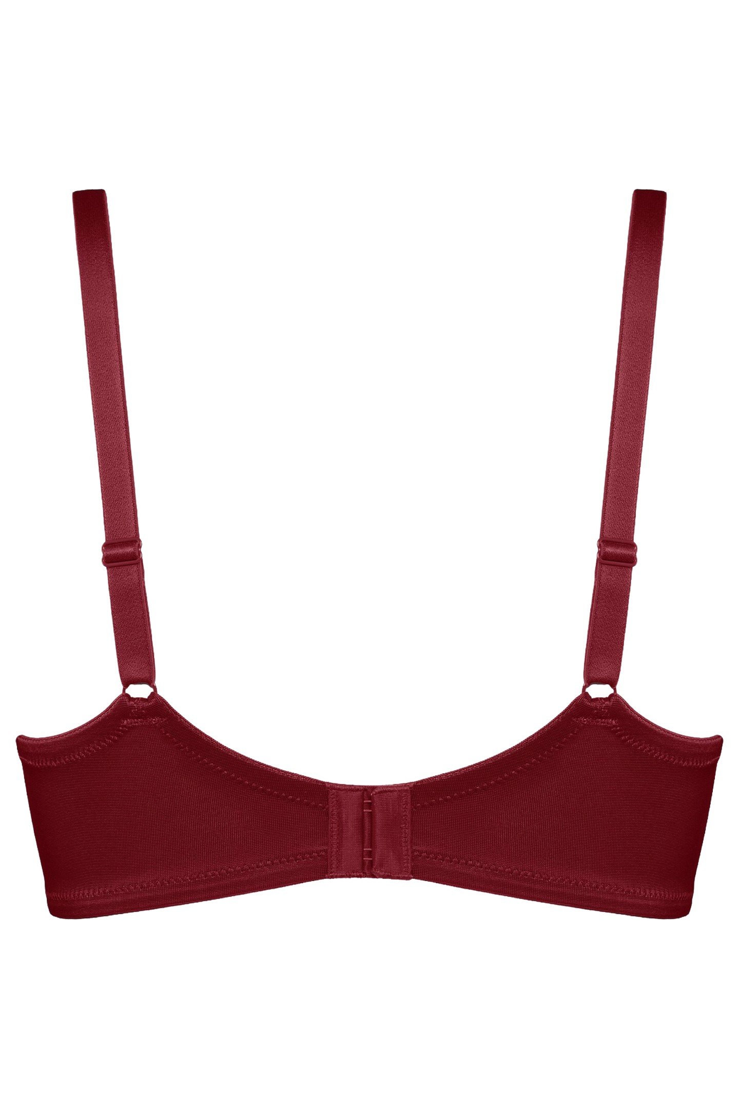 CARITA BRA PLUNGE BALCONY WIRED PADDED RED 2