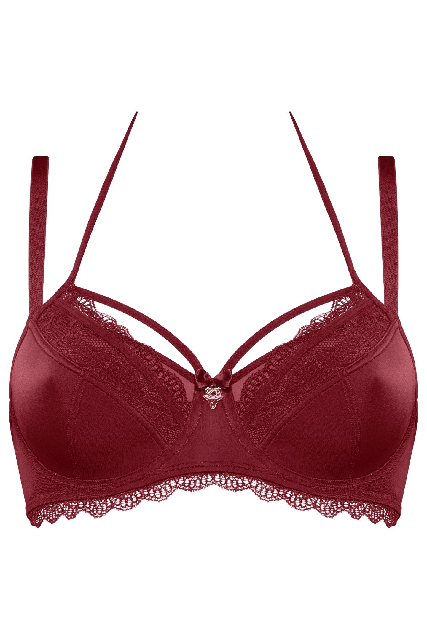CARITA BRA BALCONY WIRED UNPADDED RED 4