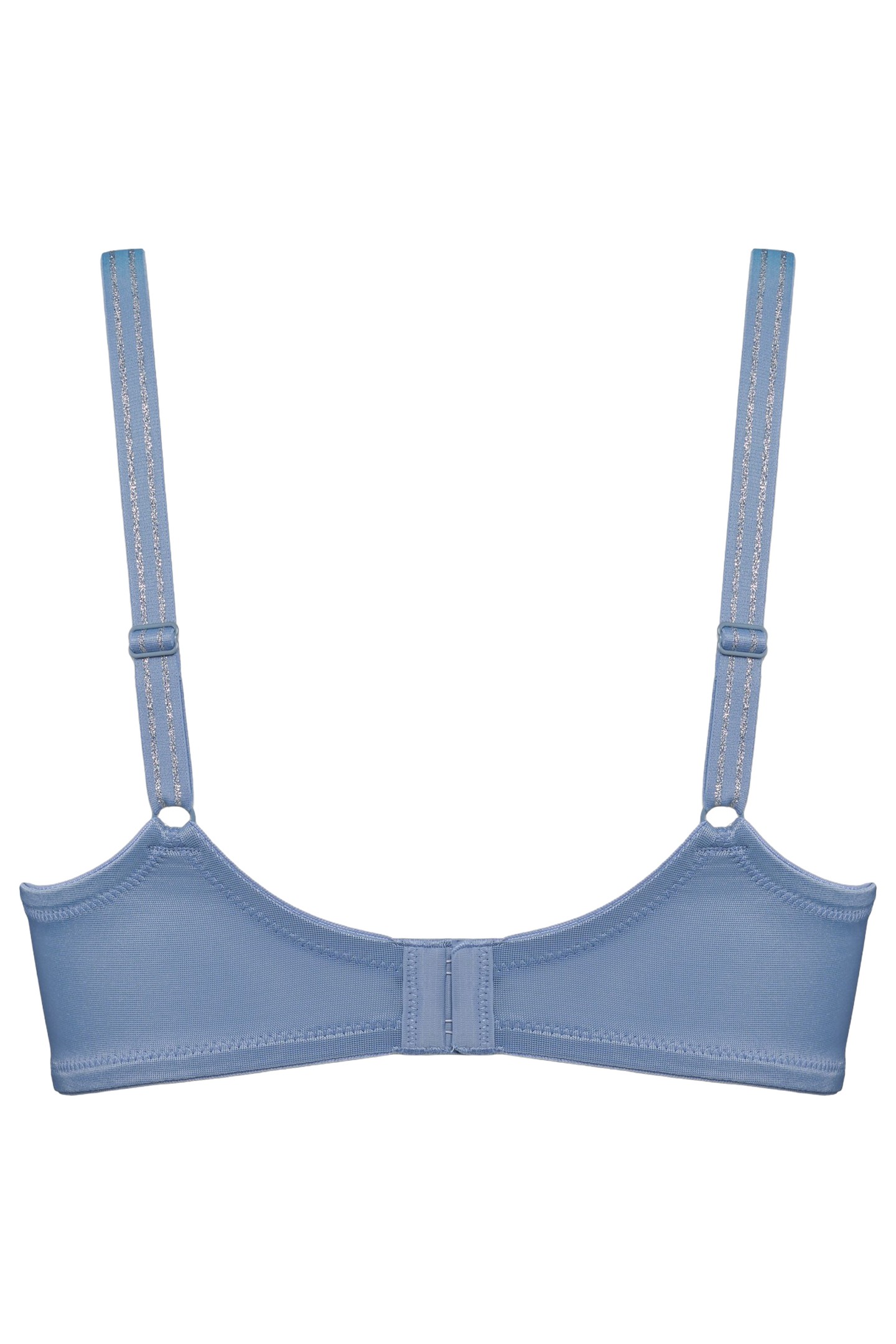SNOWFLAKE BRAPLUNGE BALCONYWIRED SEMI PADDED BLUE 4