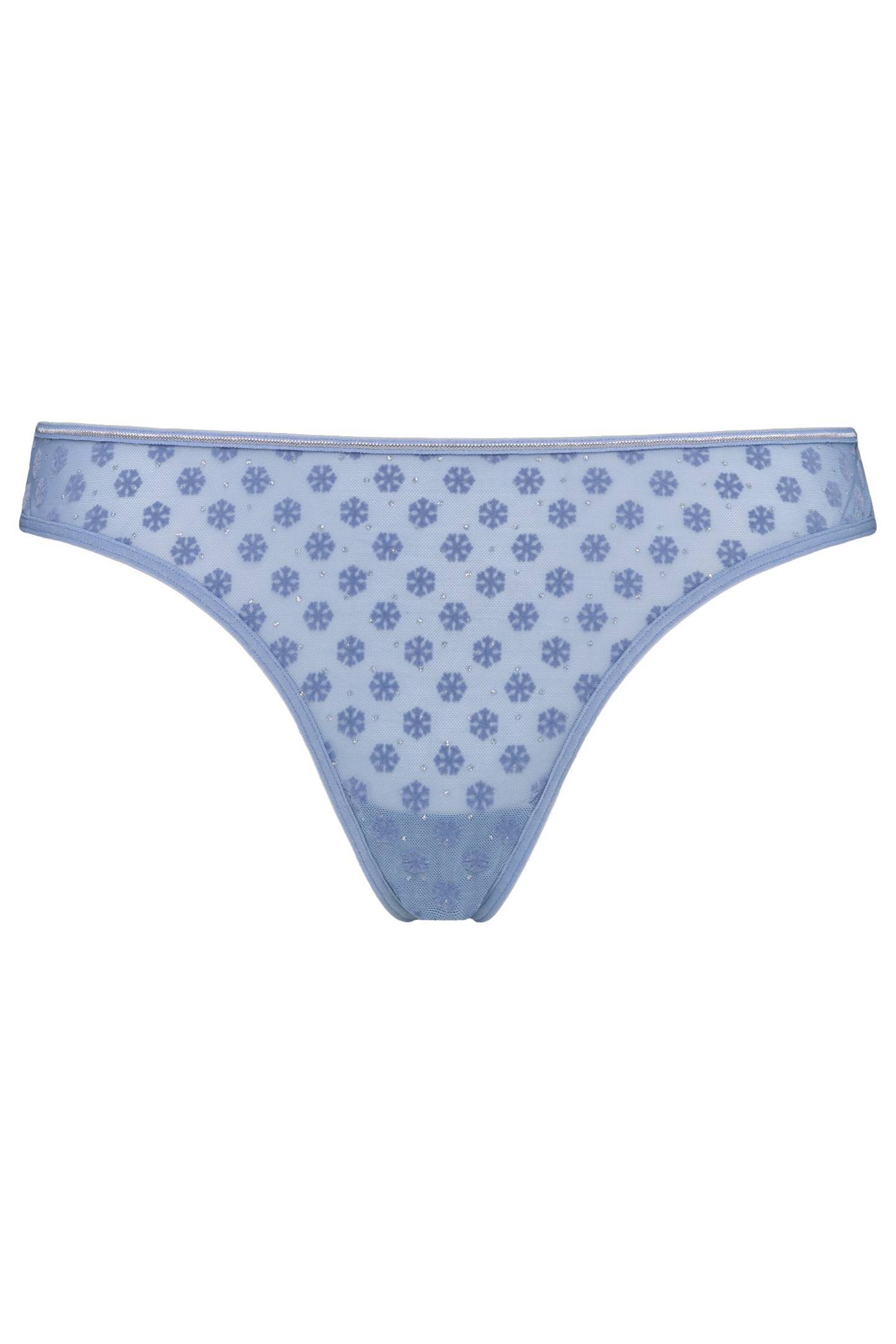 SNOWFLAKE BOTTOM THONG BUTTERFLY BLUE 3