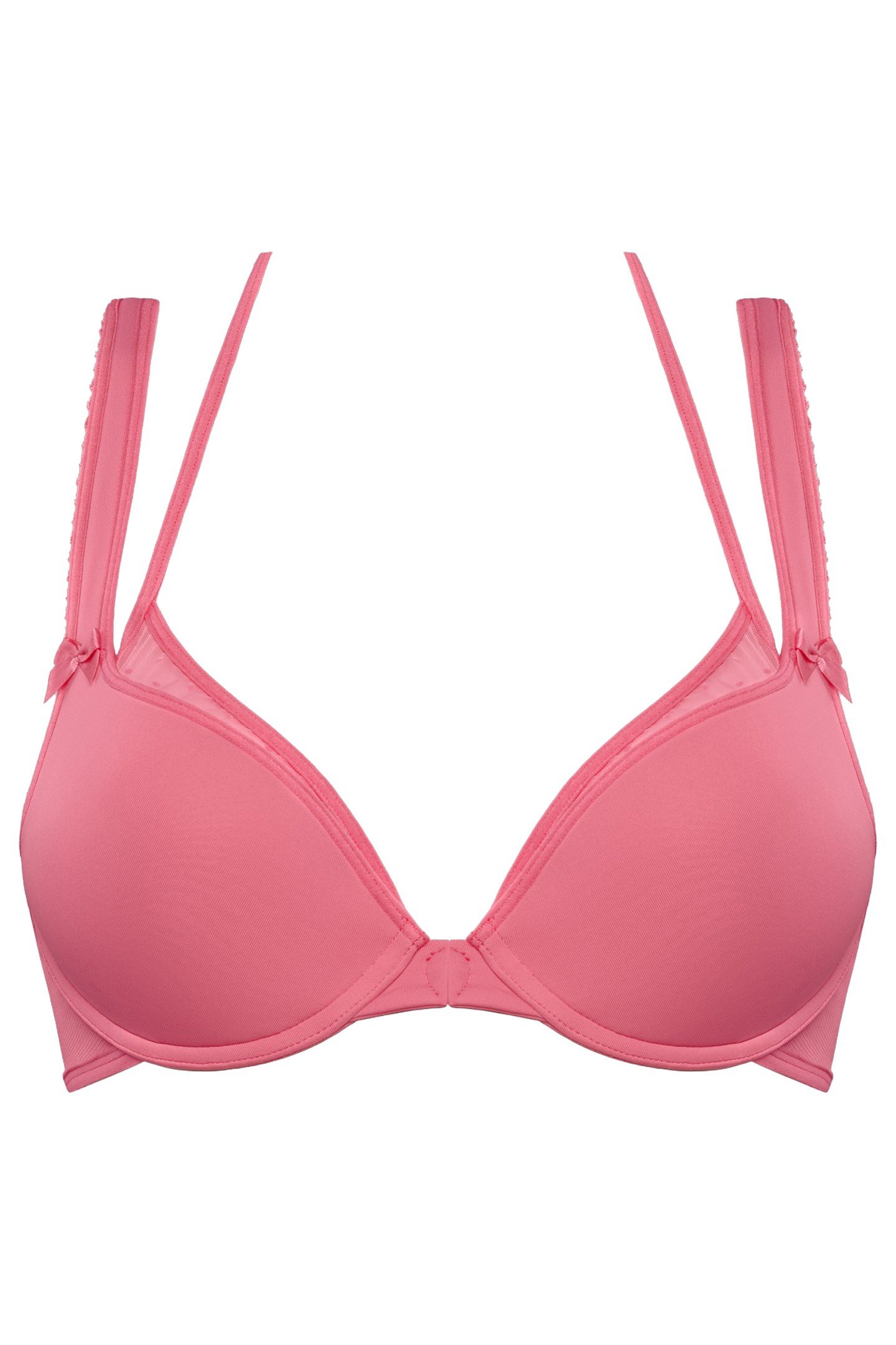PEEKABOO BRA PUSH UPWIRED PADDED PINK 5