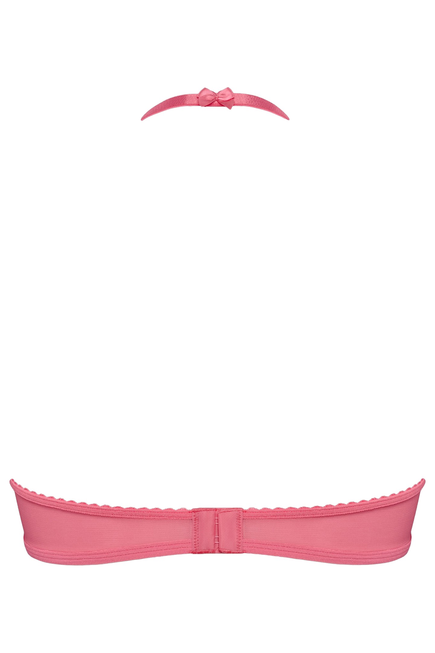 PEEKABOO BRA PLUNGE BALCONY WIRED UNPADDED PINK 5