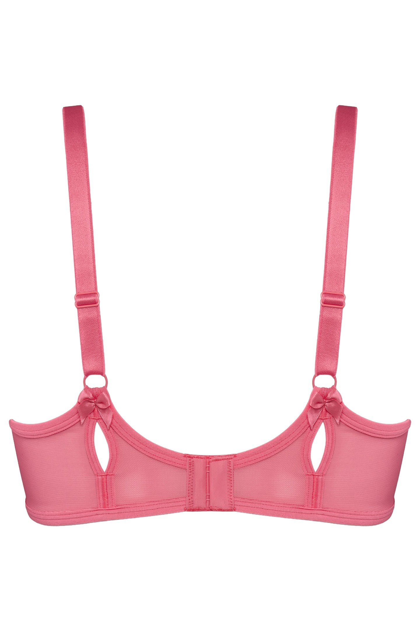 PEEKABOO BRA BALCONY WIRED UNPADDED PINK 2